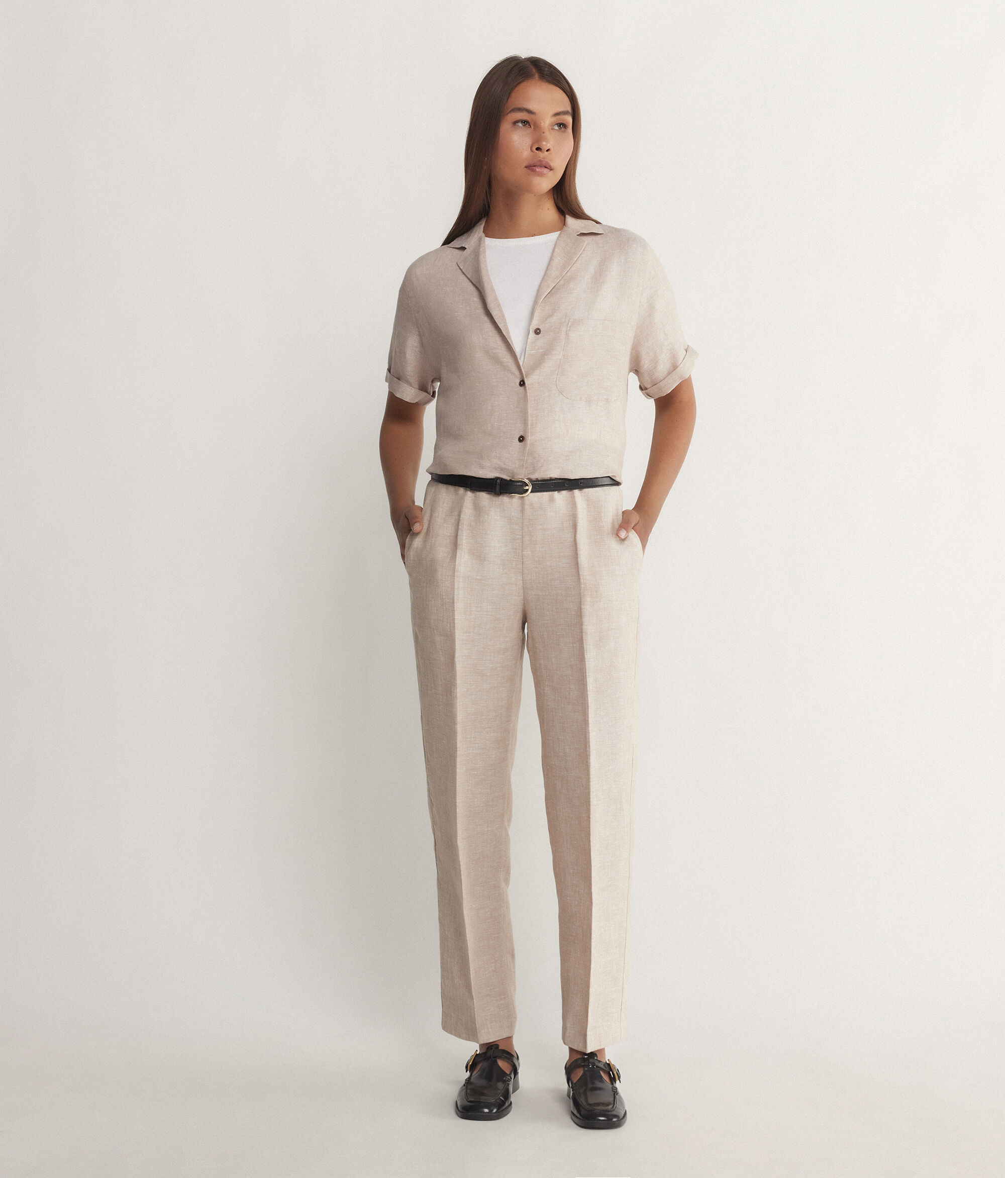 Pantalone Sigaretta in Lino