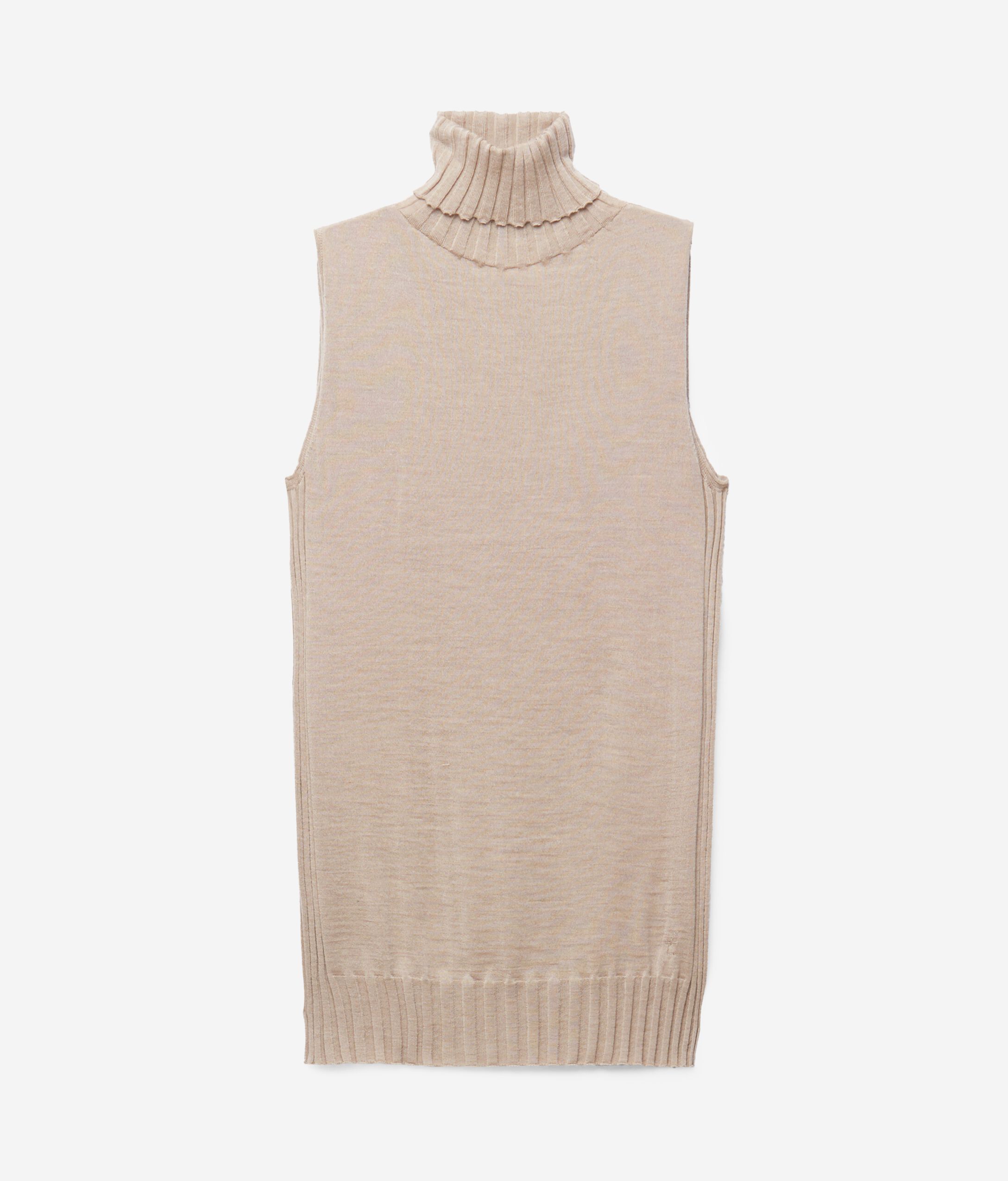 Sleeveless Ultralight Cashmere Highneck