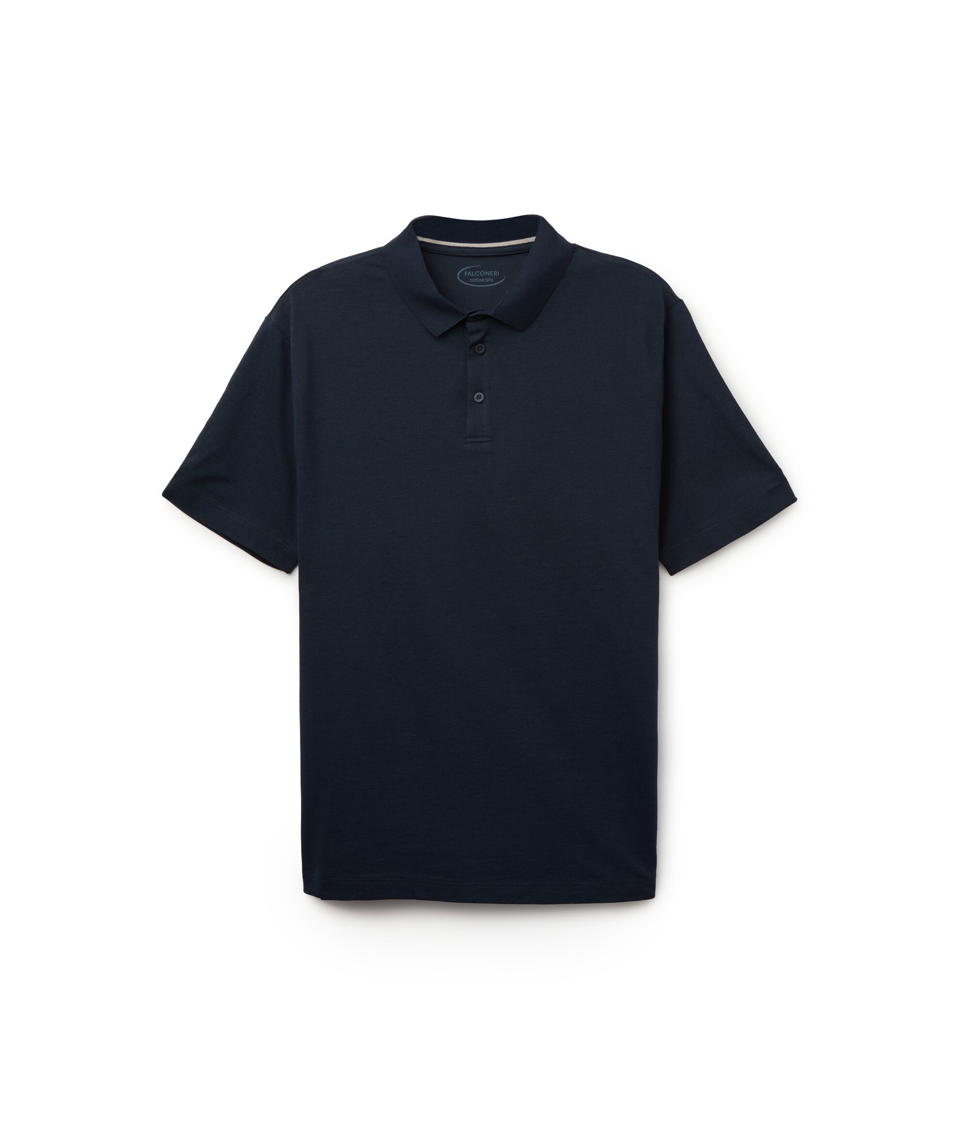Polo Manica Corta in Piquet Cotone Seta