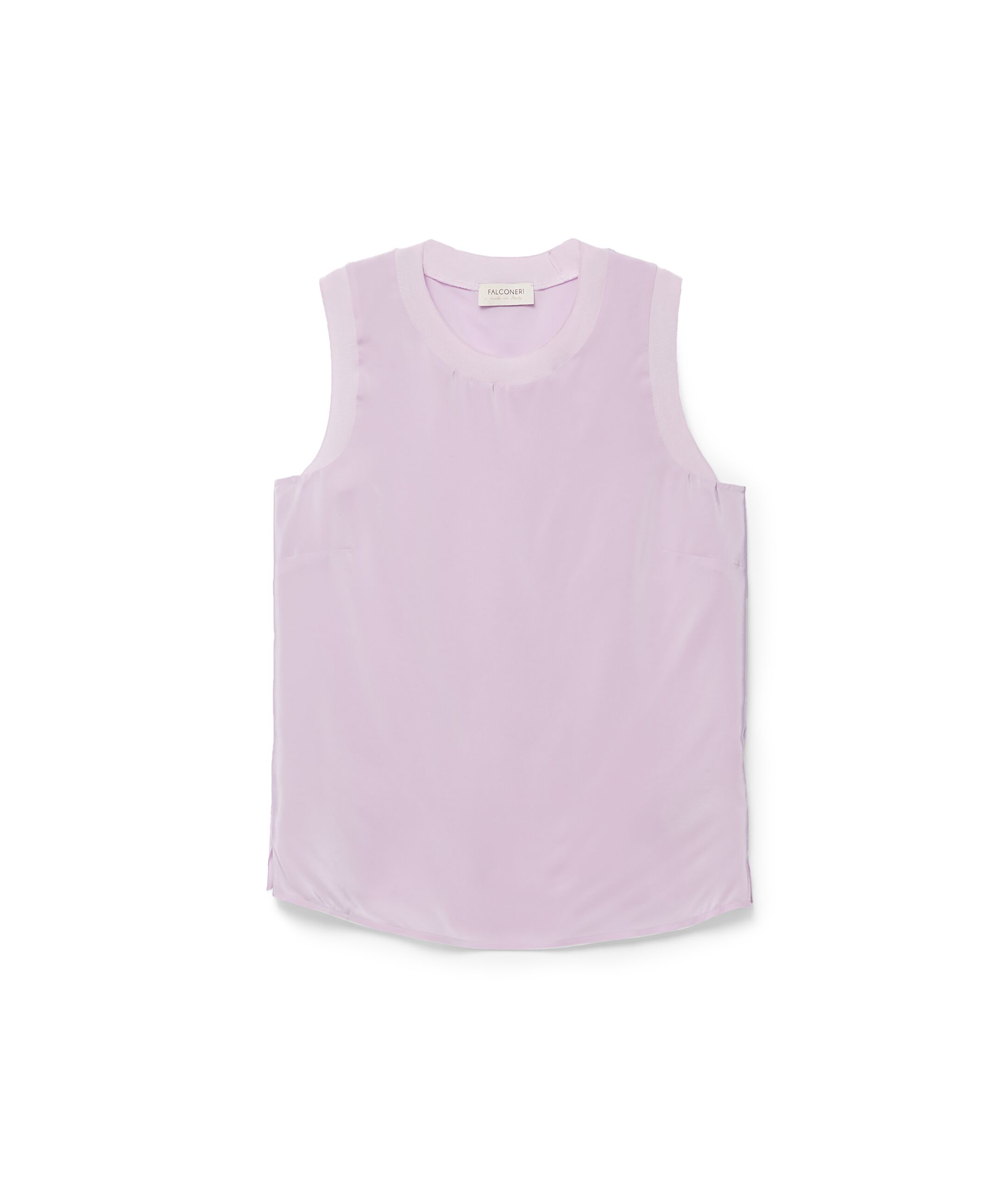 Silk Camisole with Cotton Edging