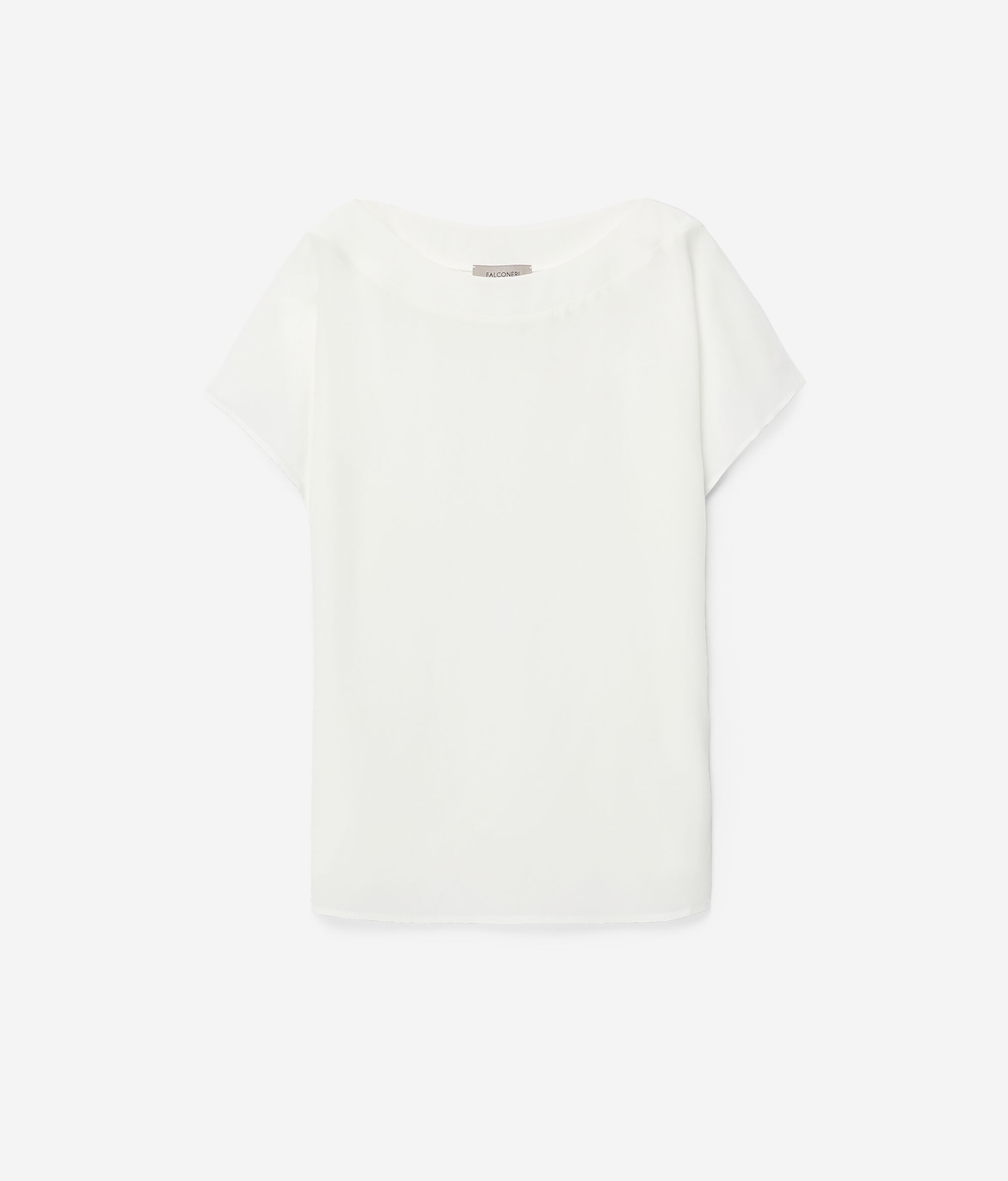 Silk and Modal Boat-Neck T-Shirt