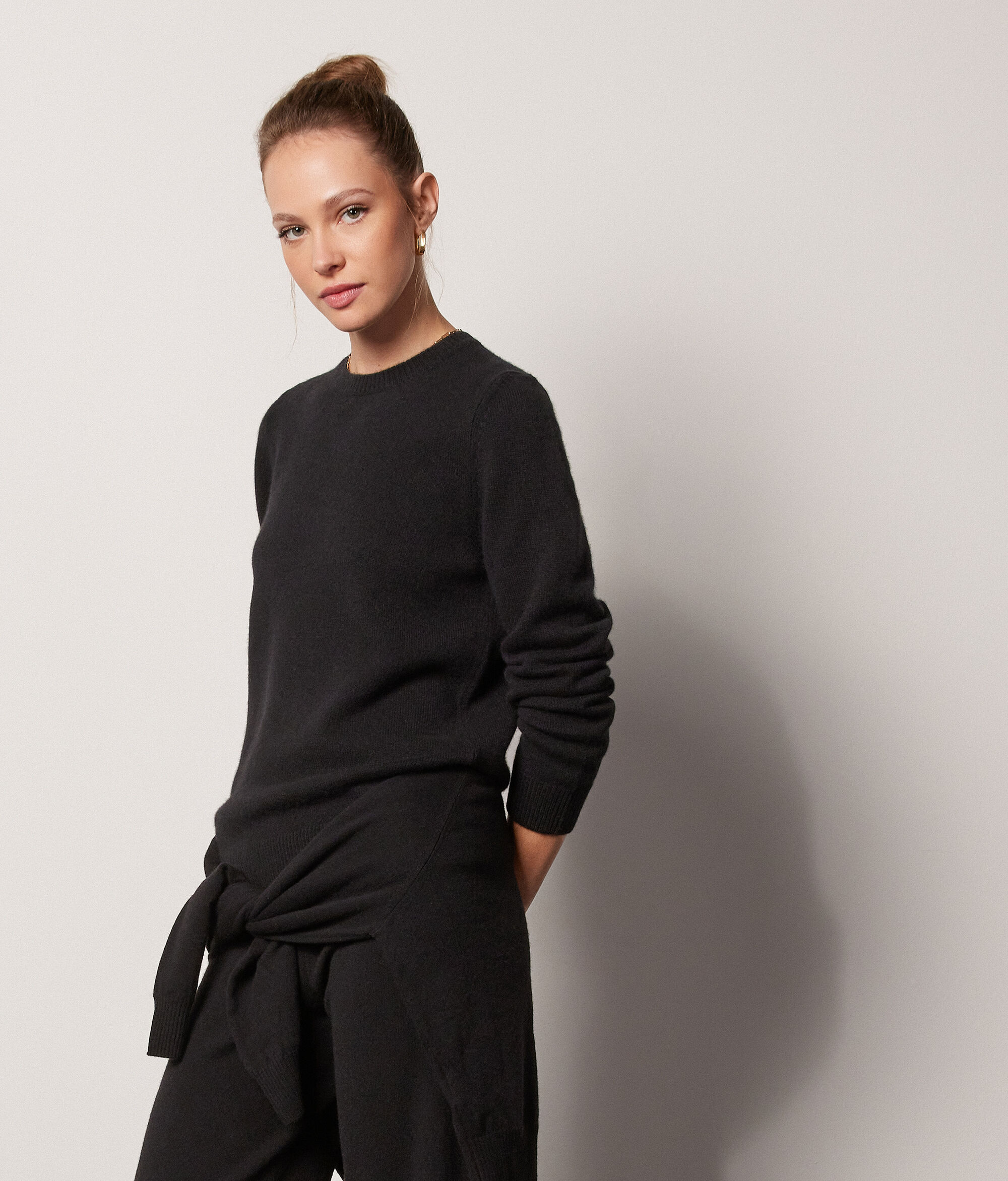 Pull à col rond en cachemire ultra-doux