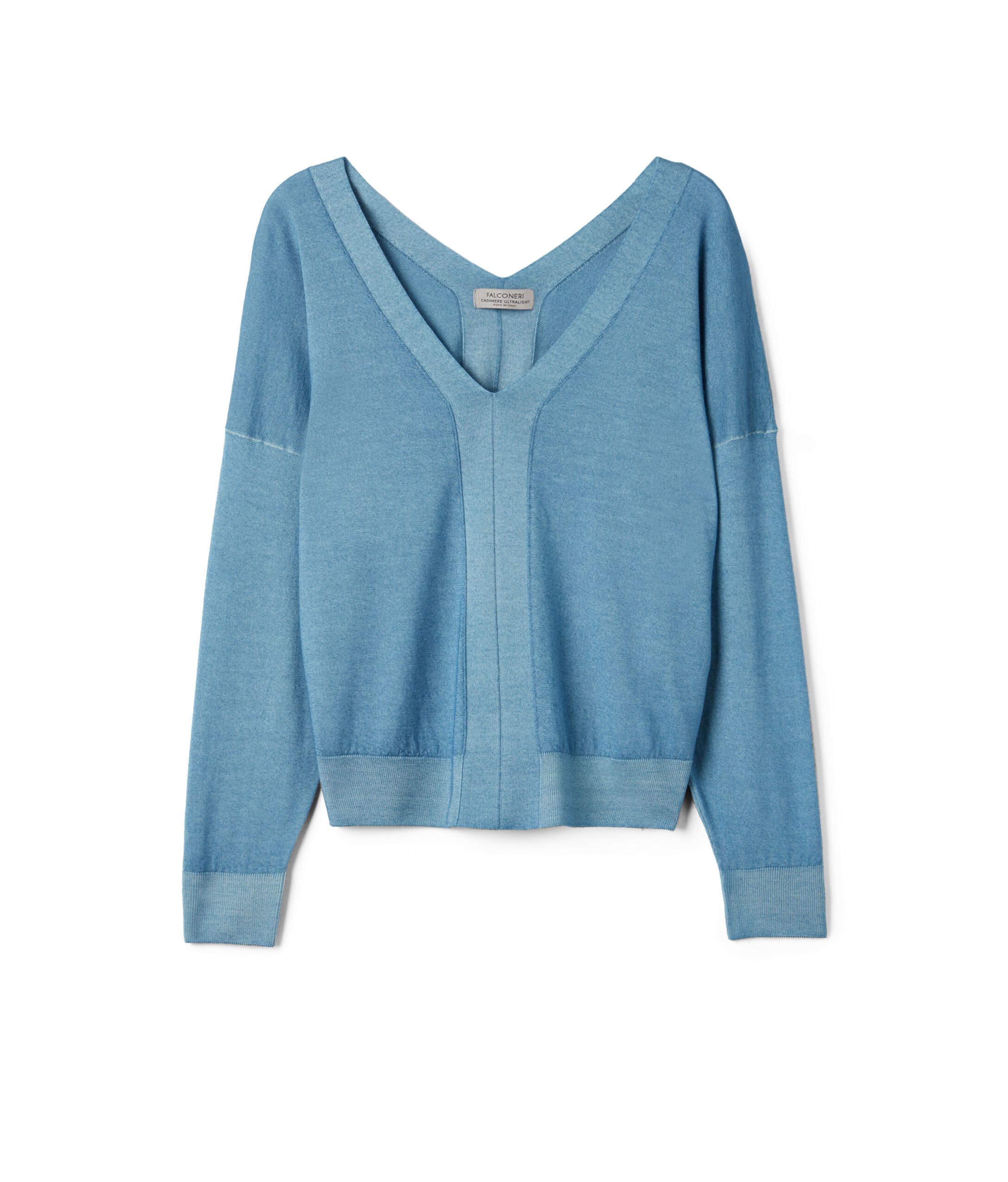 Pull large à col V en Cachemire ultra-fin