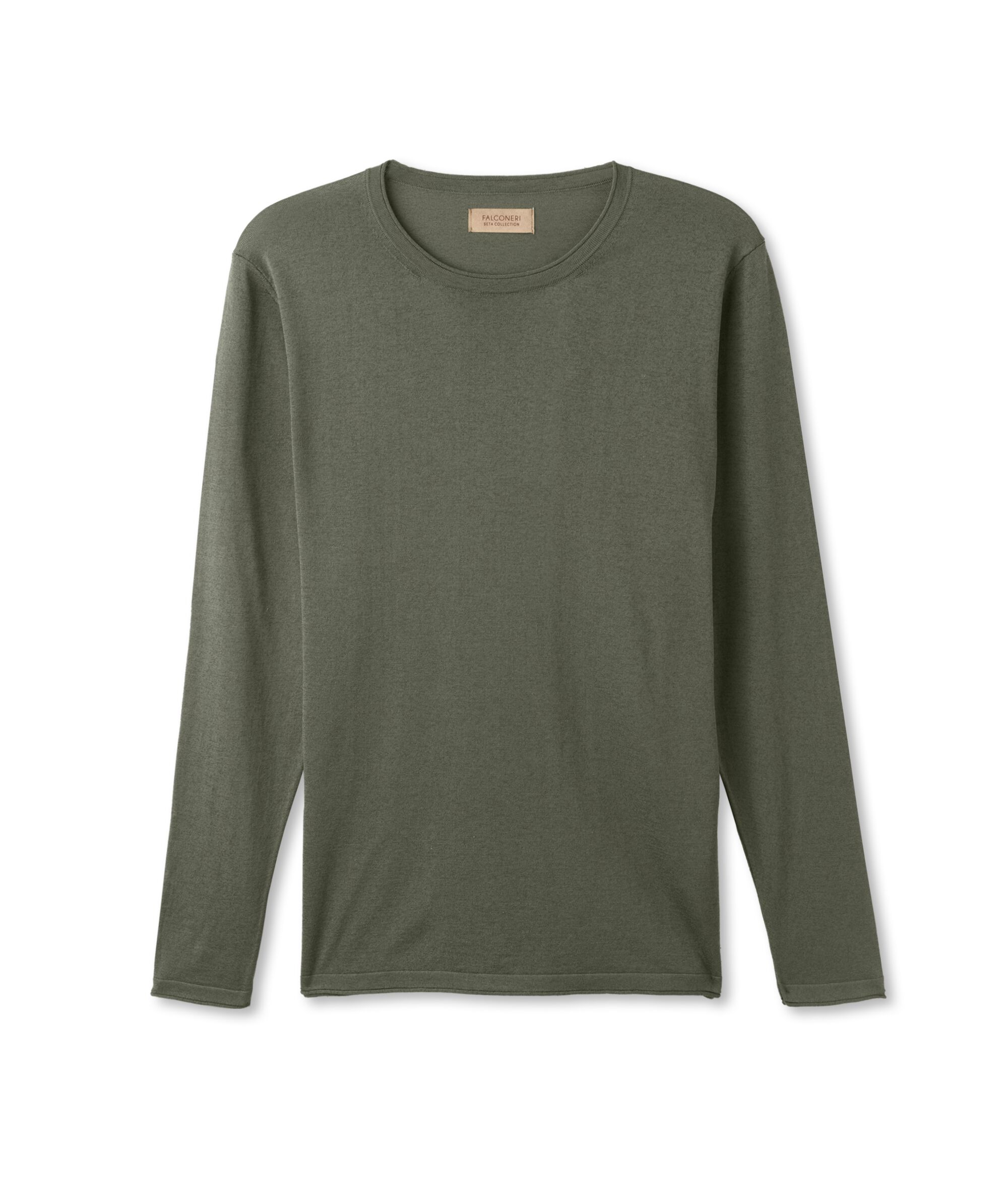 Maglia Girocollo in Seta e Cotone