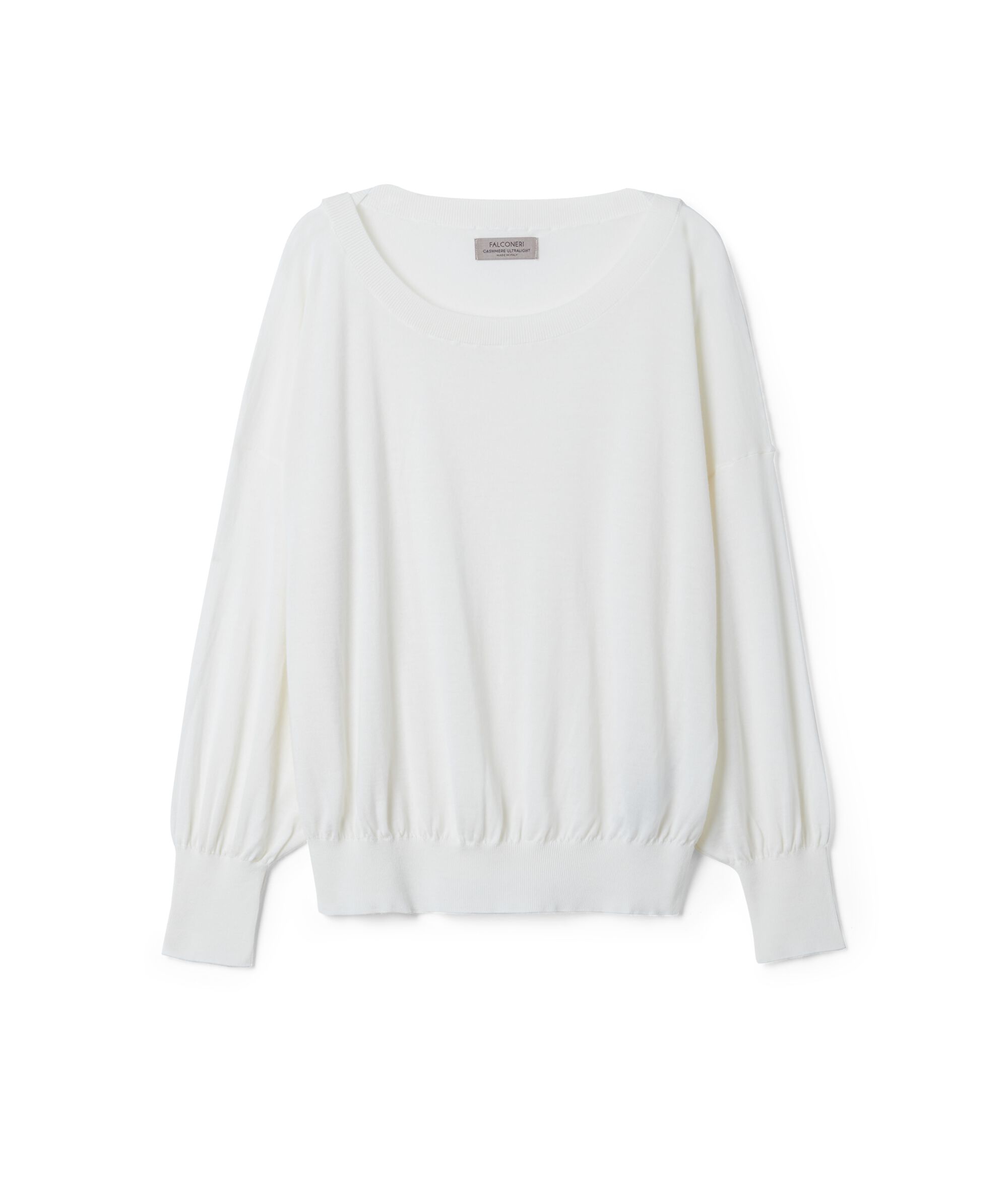 Cashmere Sweater with Ample Sleeves