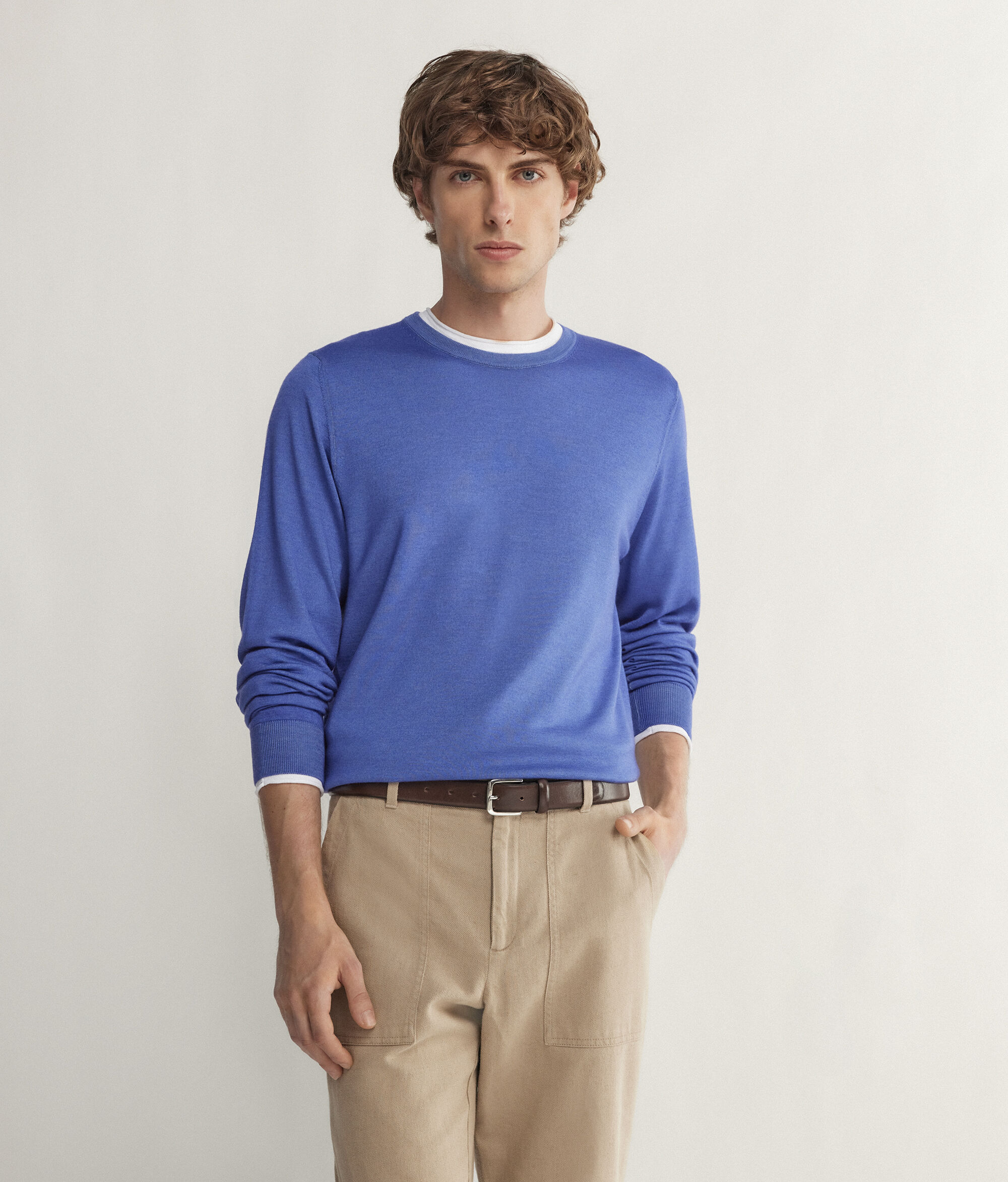 Maglia Girocollo in Cashmere Ultrafine Uomo
