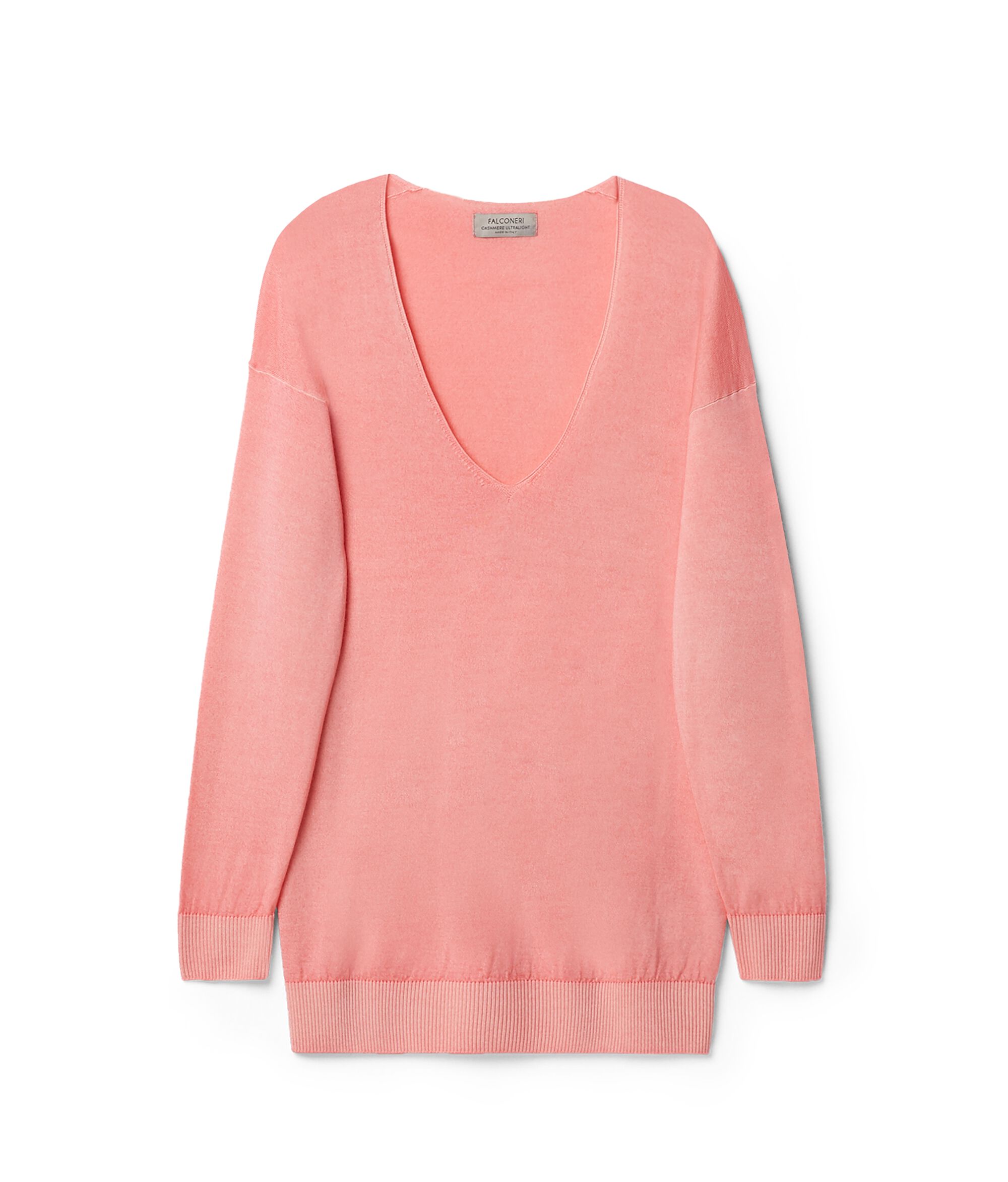 Pull large à col V en Cachemire ultra-fin