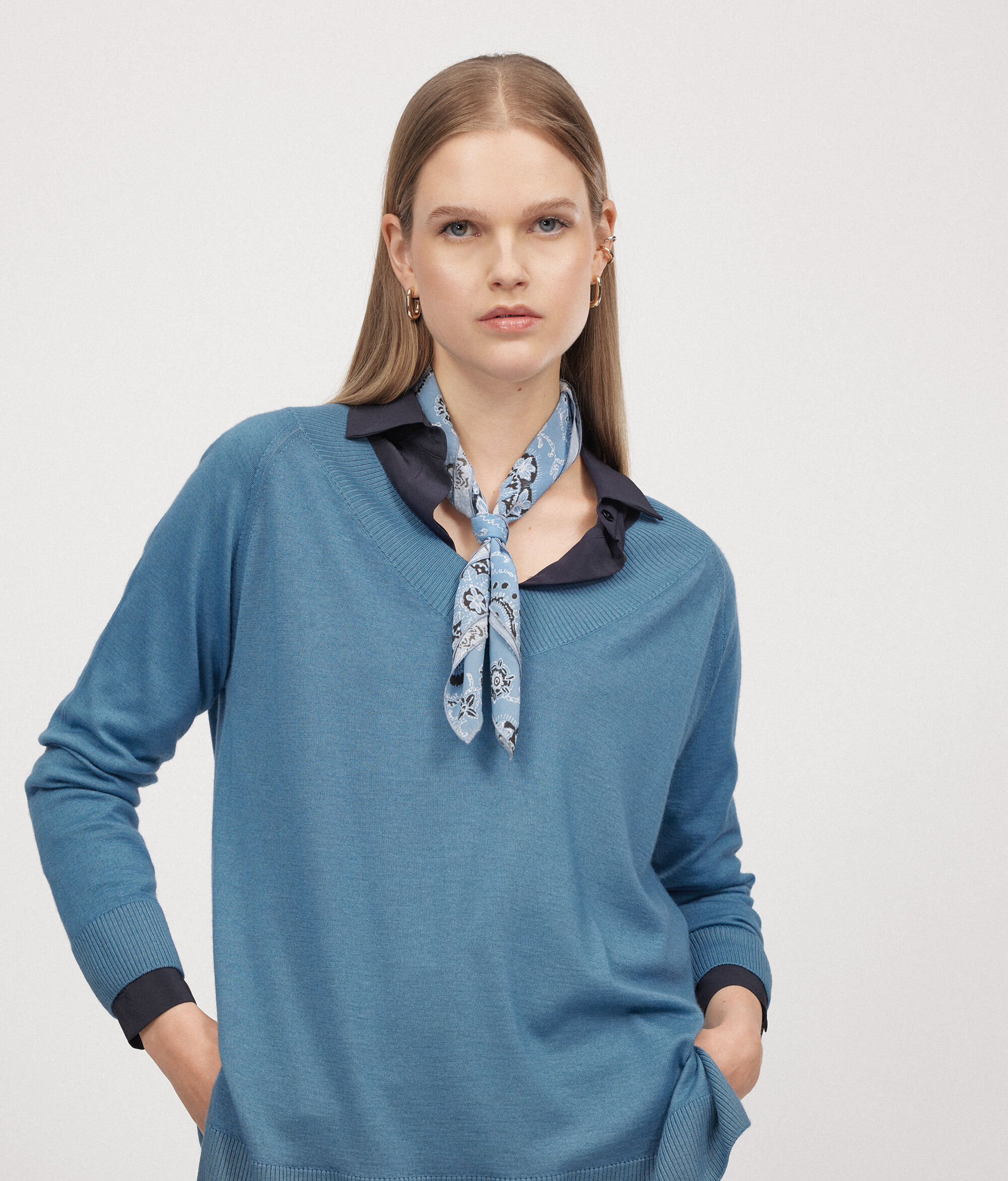 Seidentuch mit Print