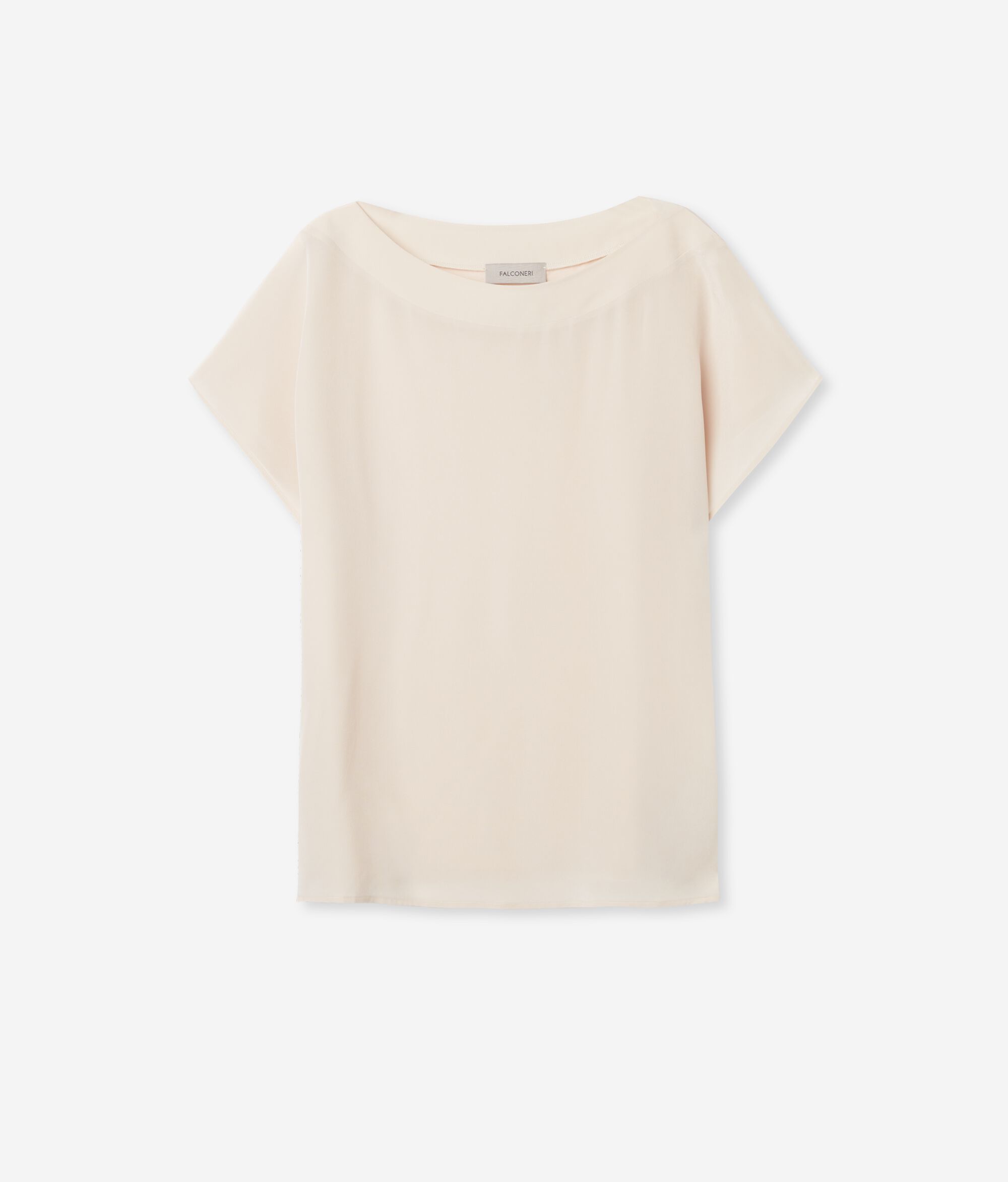 Silk and Modal Boat-Neck T-Shirt