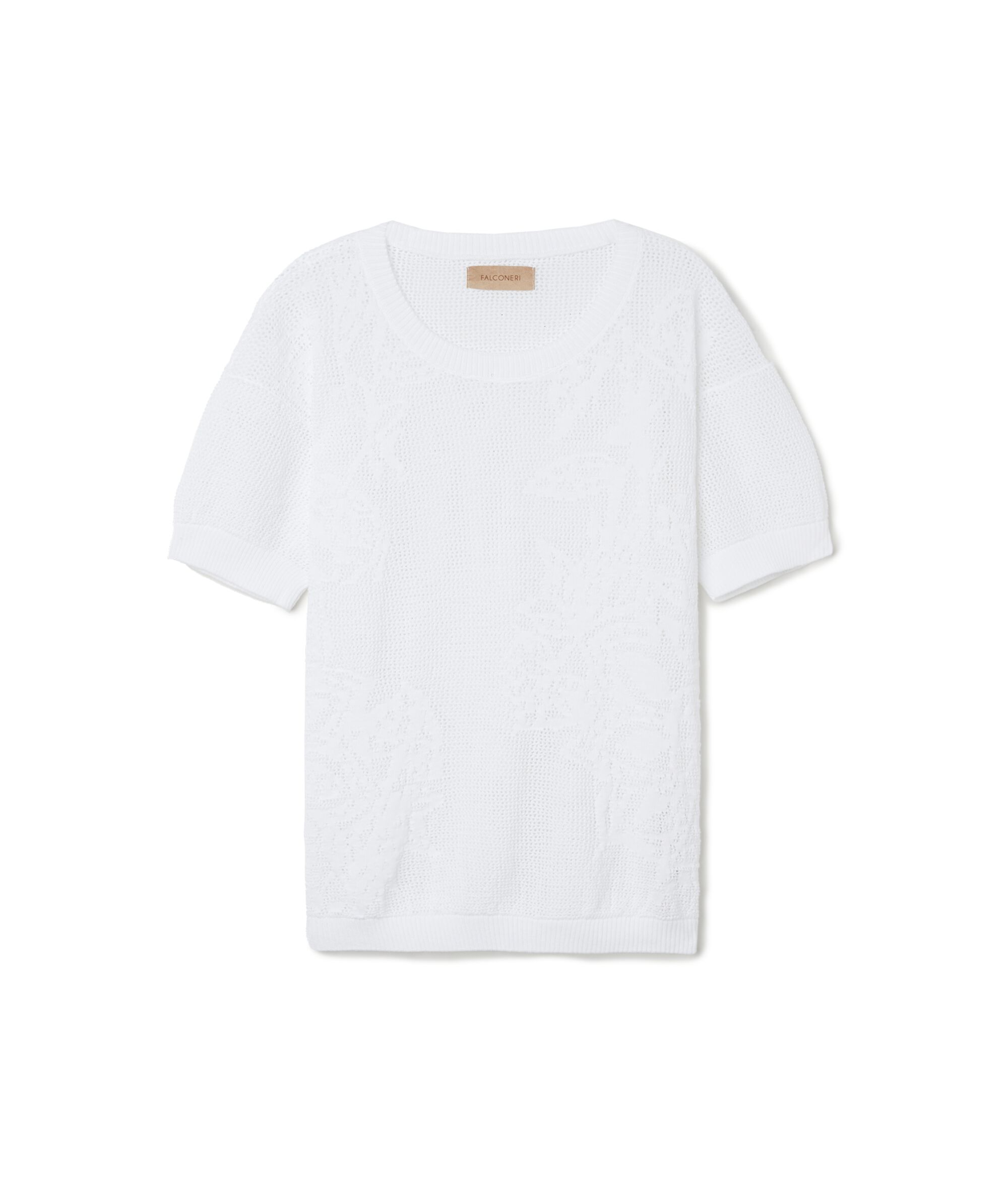 Maglia Girocollo Maniche Corte in Cotone