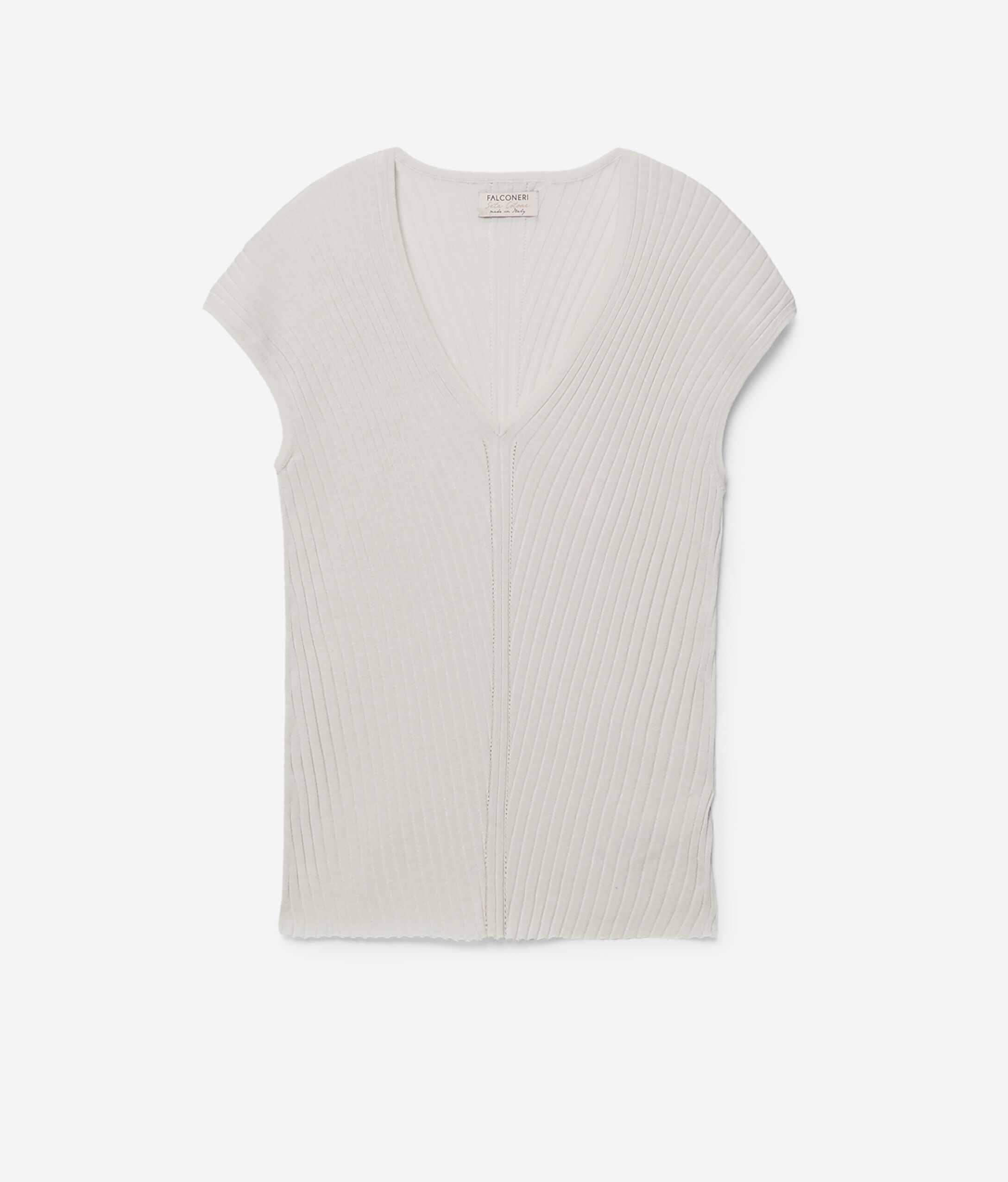 Maglia Costina Seta Cotone