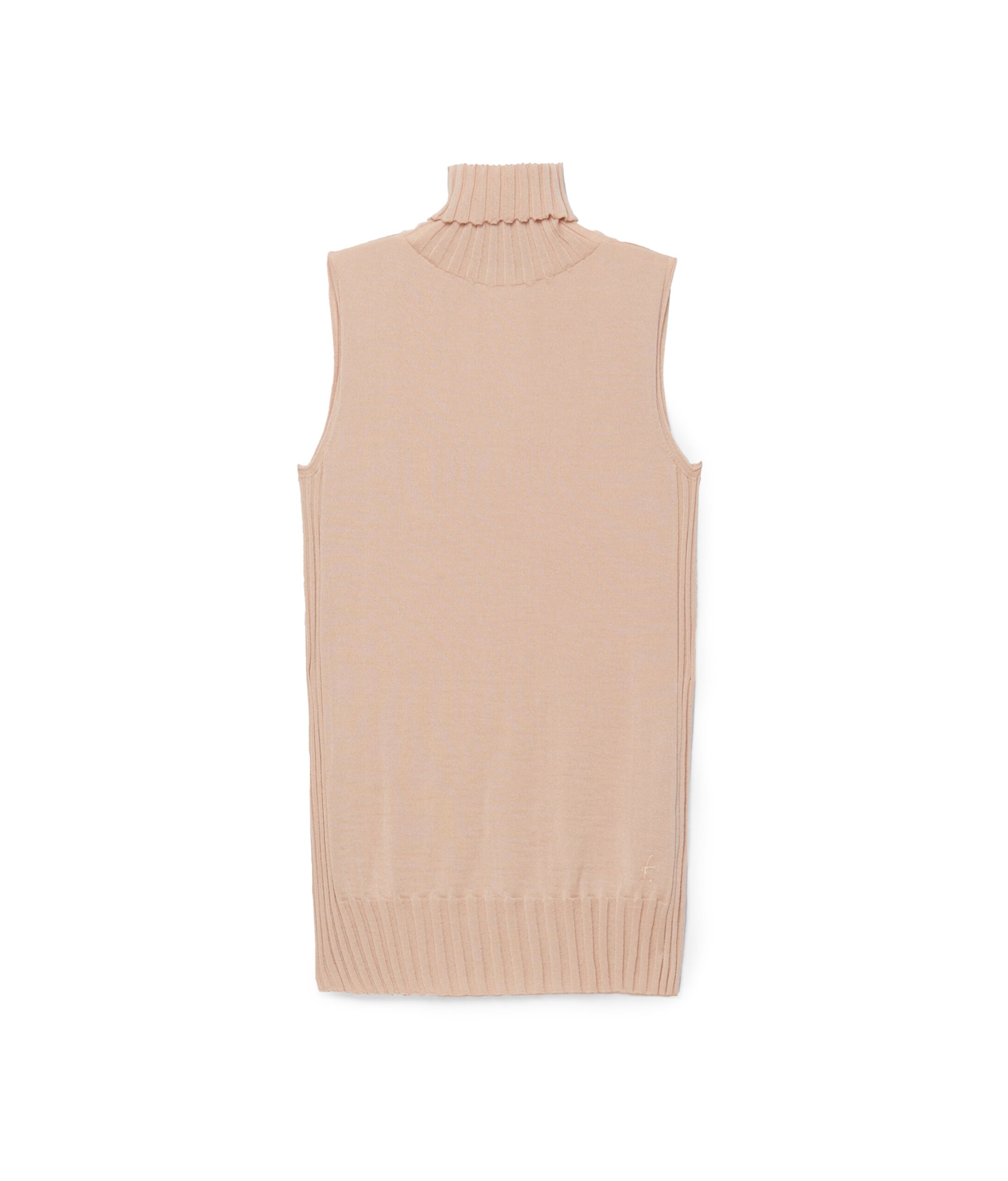 Sleeveless Ultralight Cashmere High Neck
