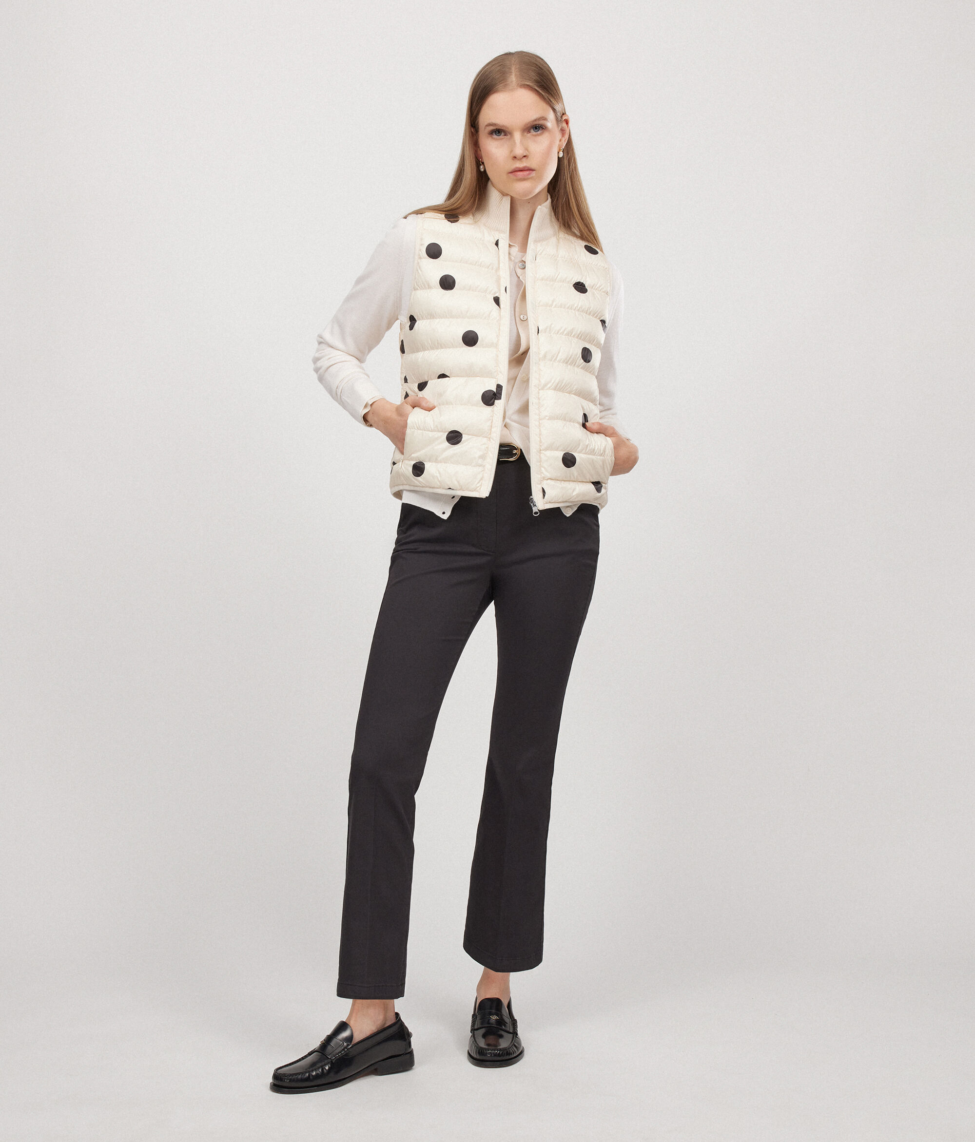 Piumino Smanicato Stampato Reversibile