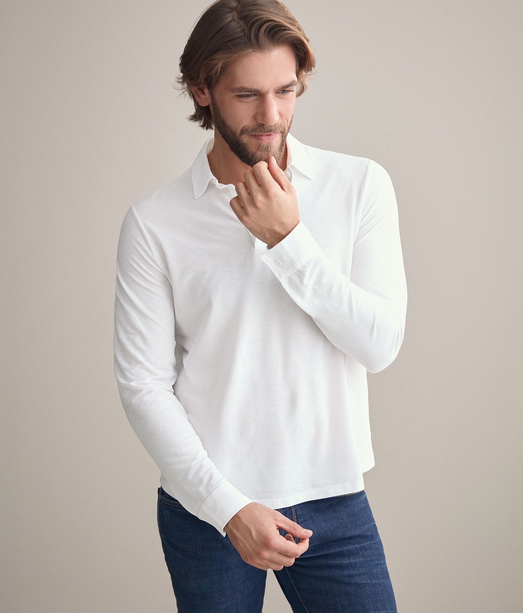 Polo en Crêpe de Coton