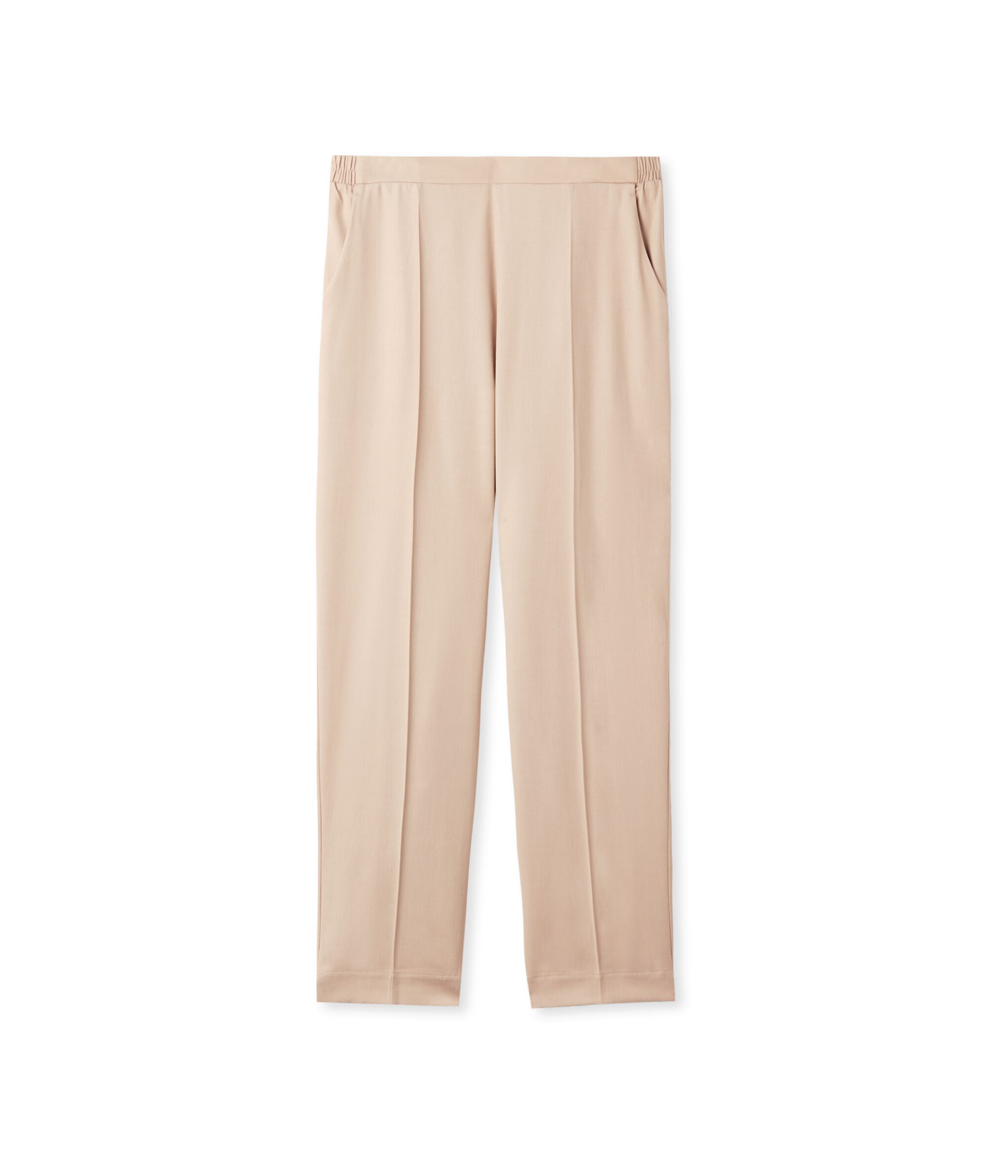 Viscose and Wool Cigarette Trousers