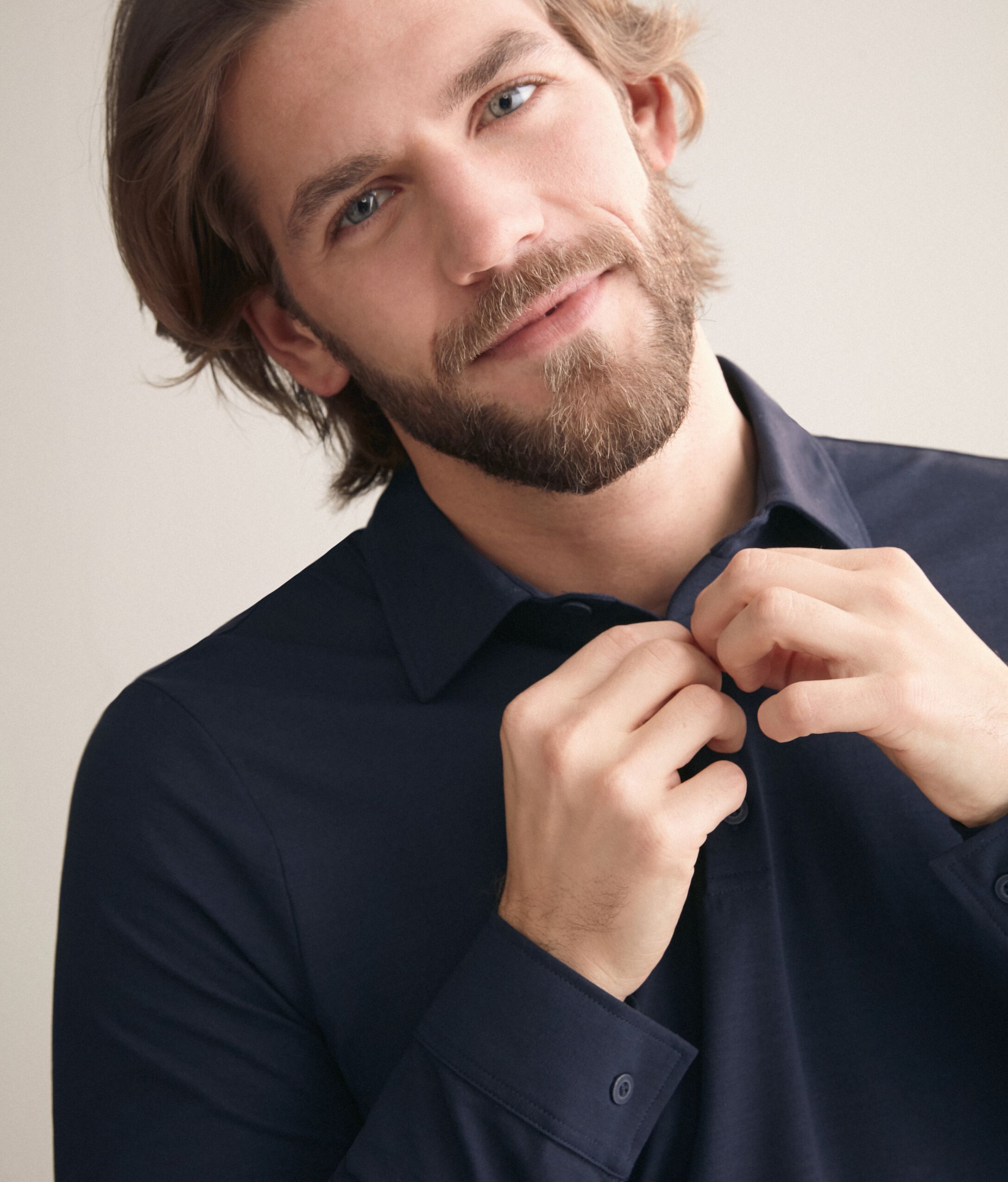 Polo en Crêpe de Coton