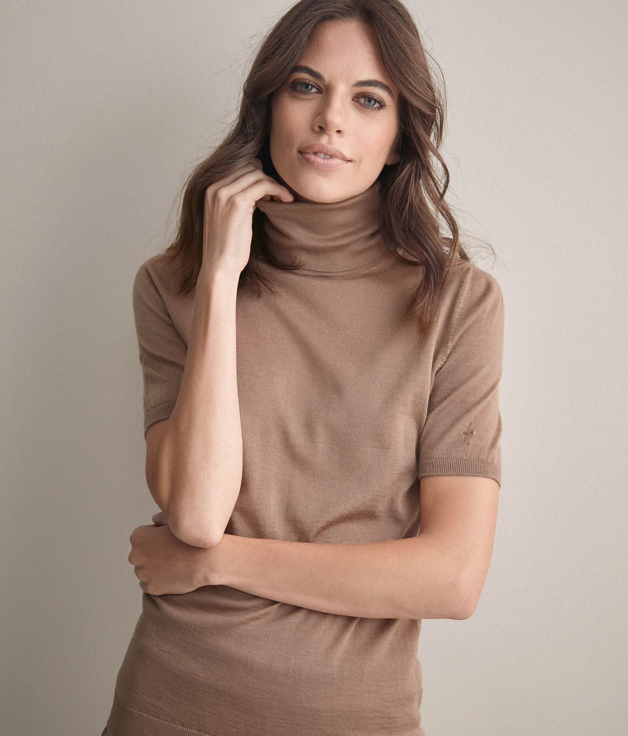 Ultrafine Cashmere Polo Neck