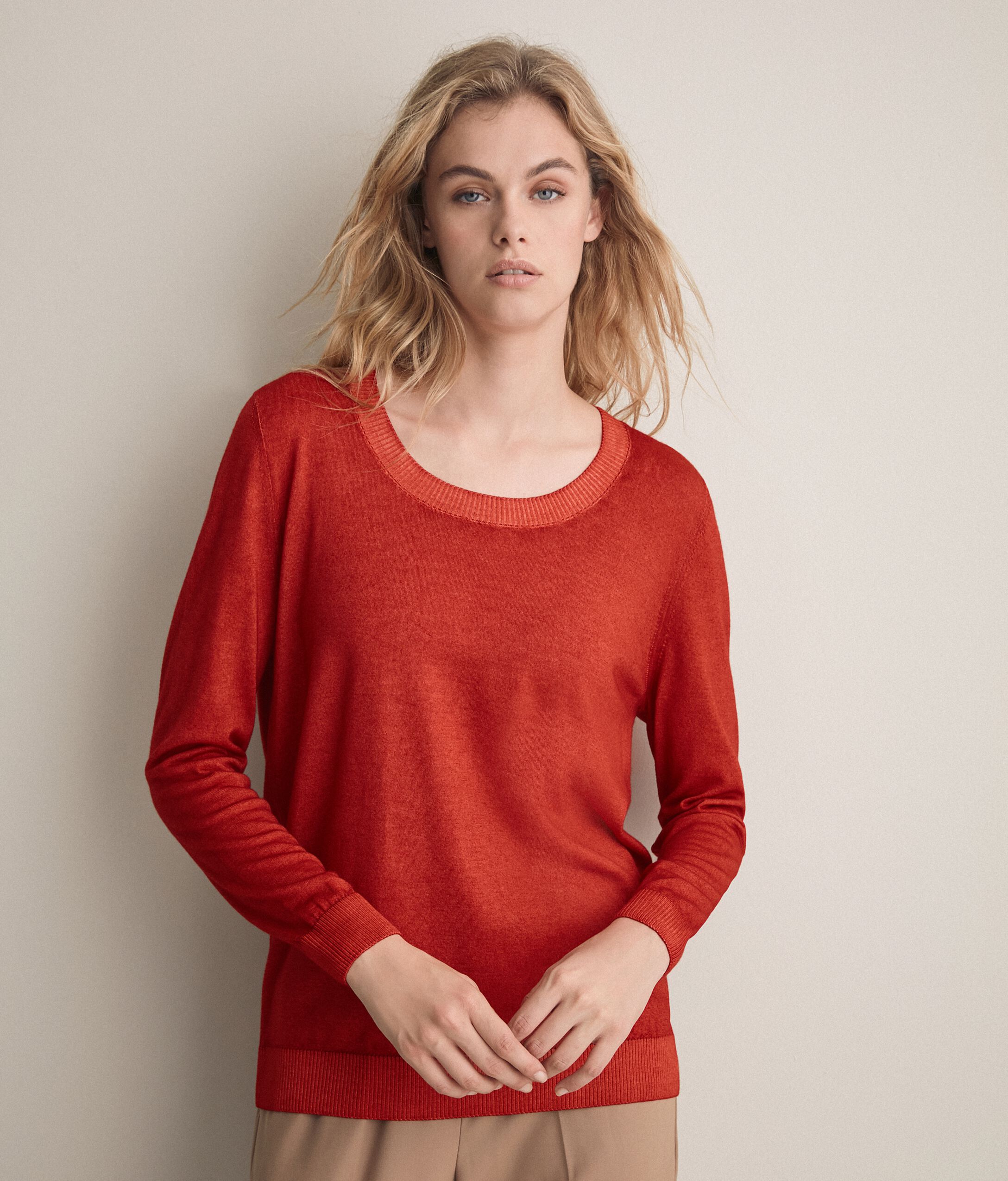 Maglia Girocollo in Cashmere Ultrafine