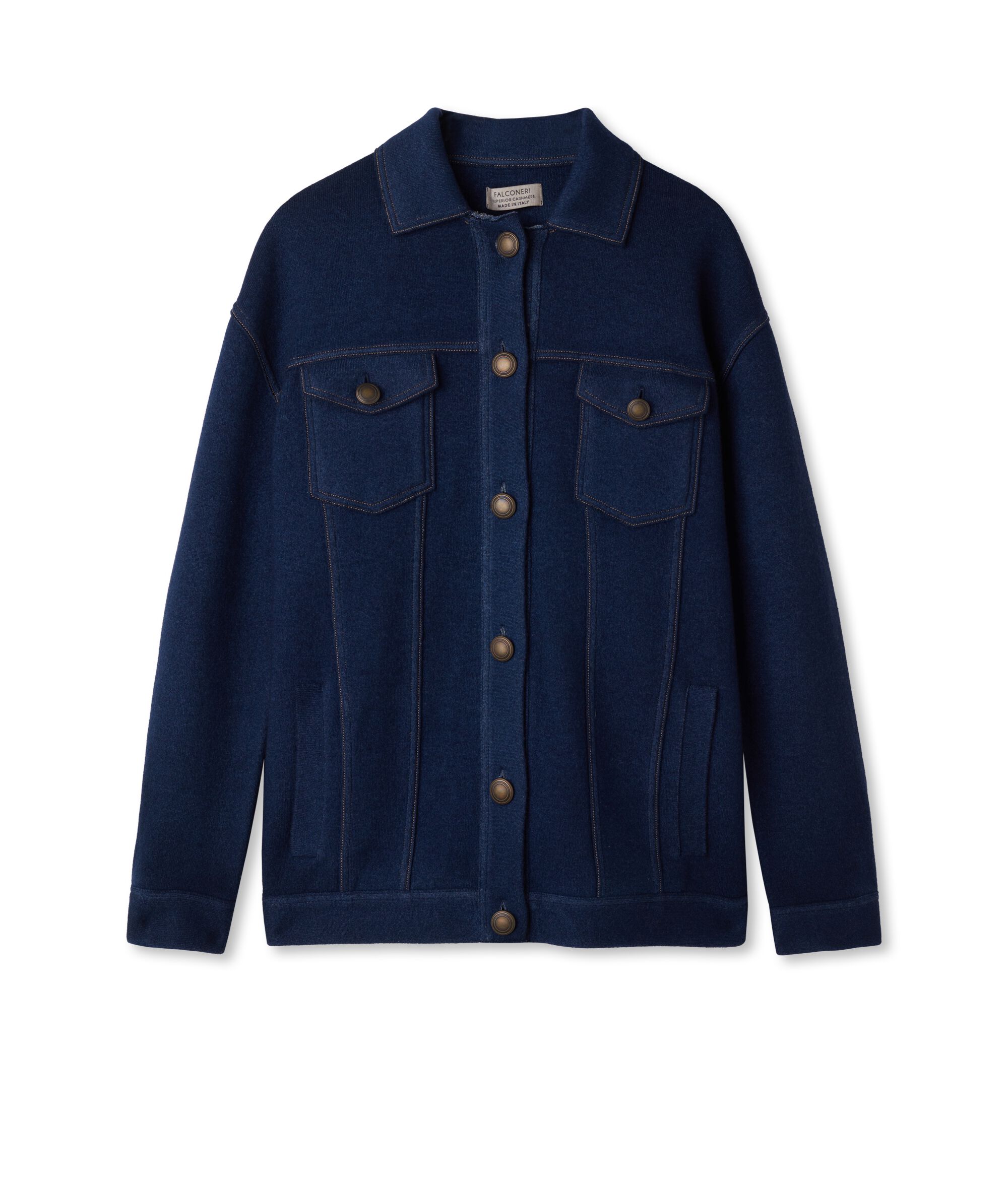 Giubbino in Cashmere con Impunture