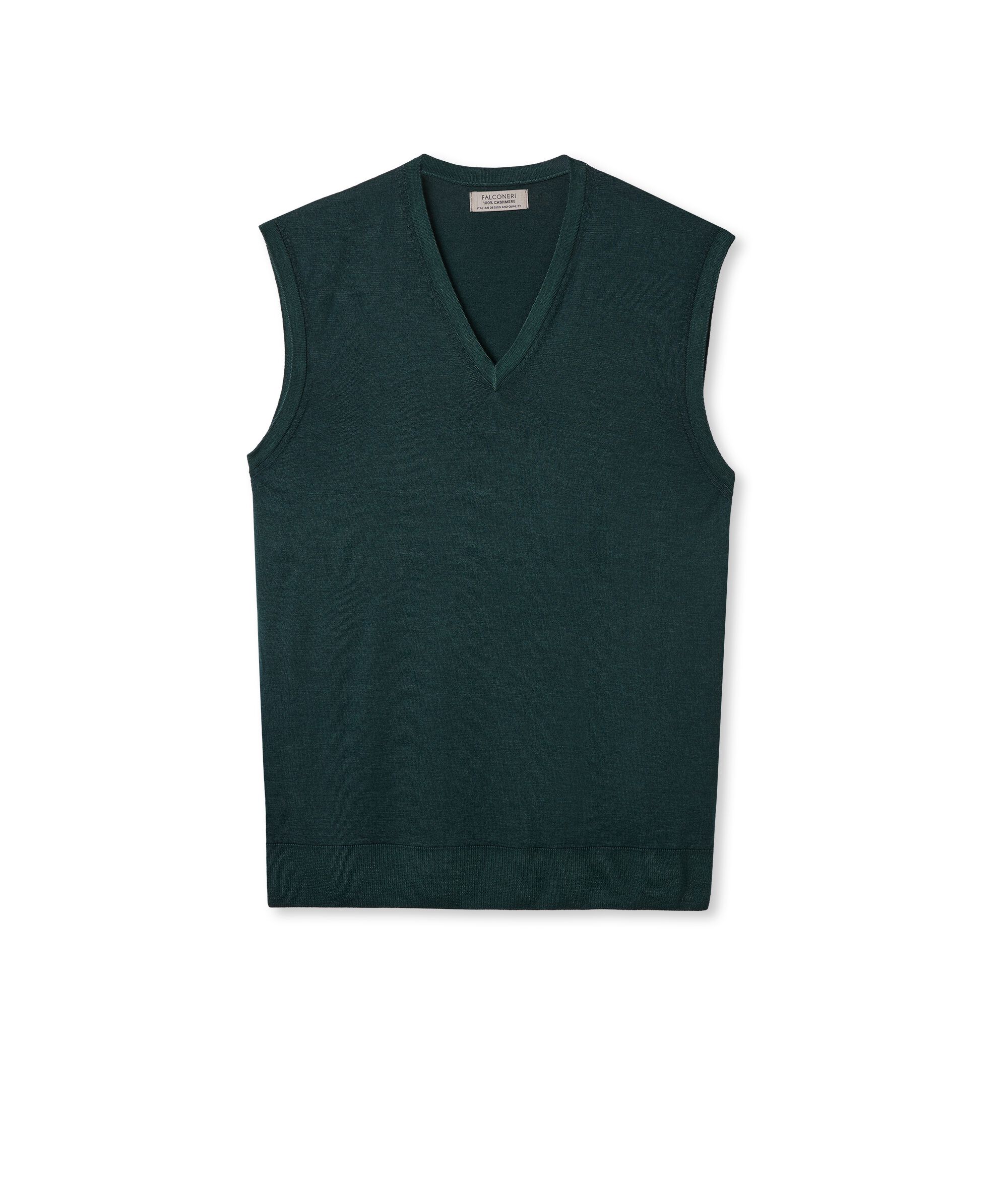 Gilet Scollo a V in Cashmere Ultrafine