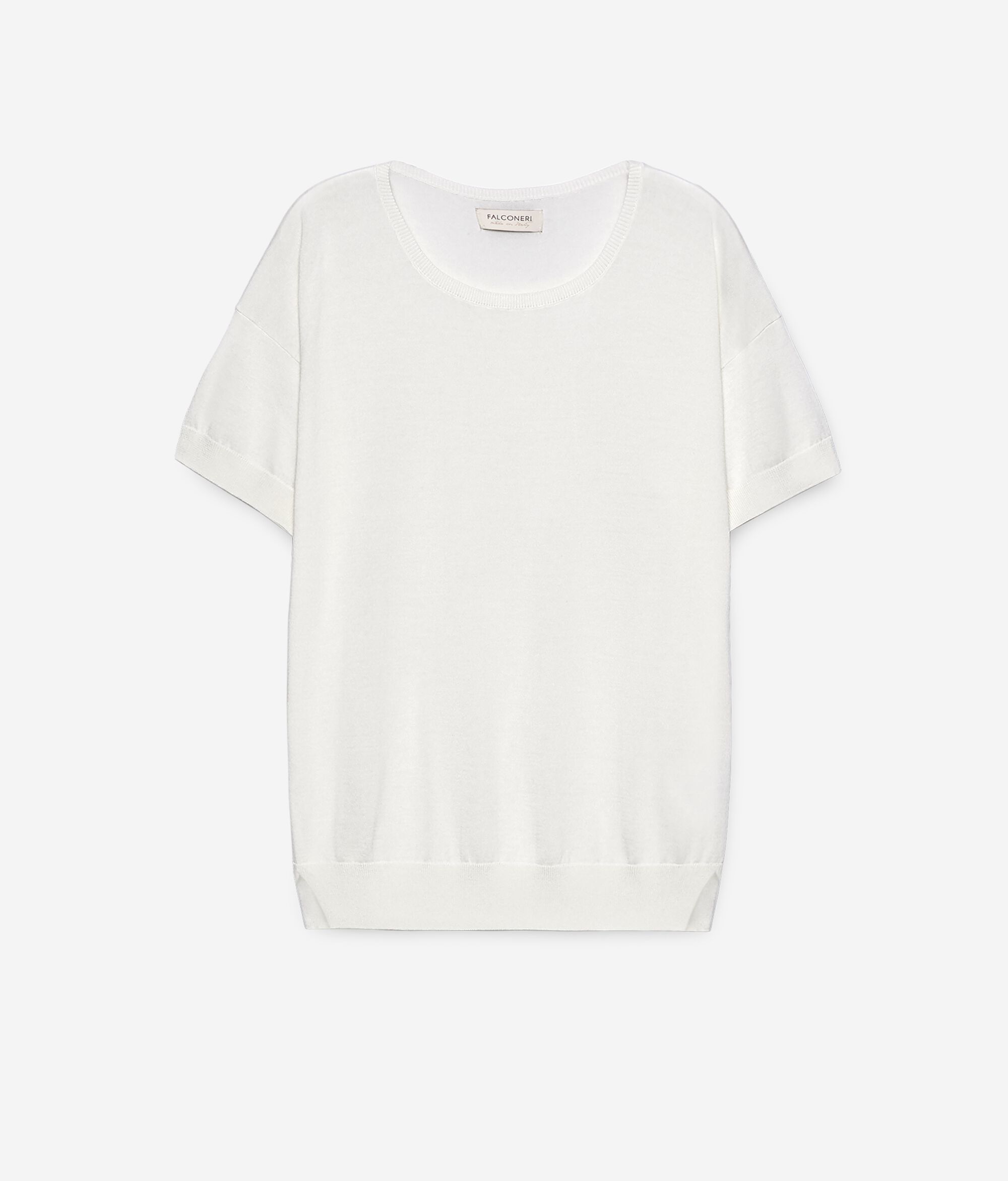 Maglia Girocollo in Seta e Cotone
