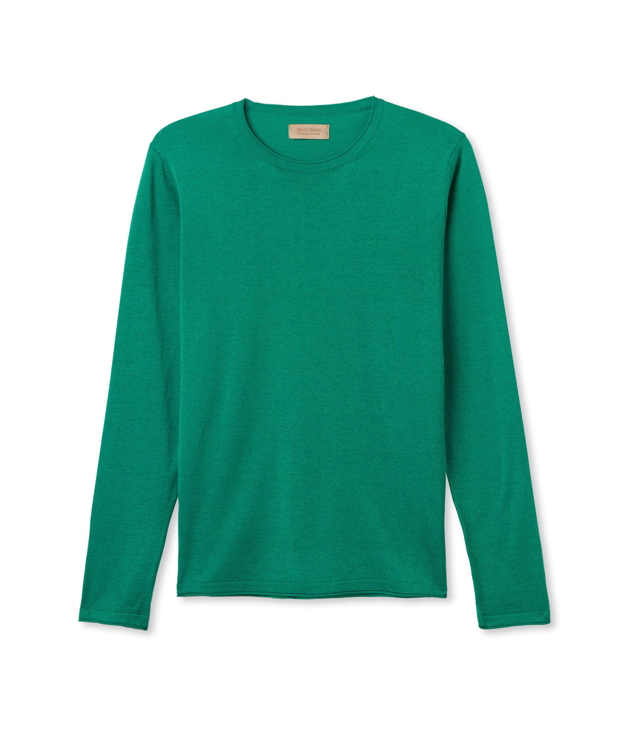 Maglia Girocollo in Seta e Cotone