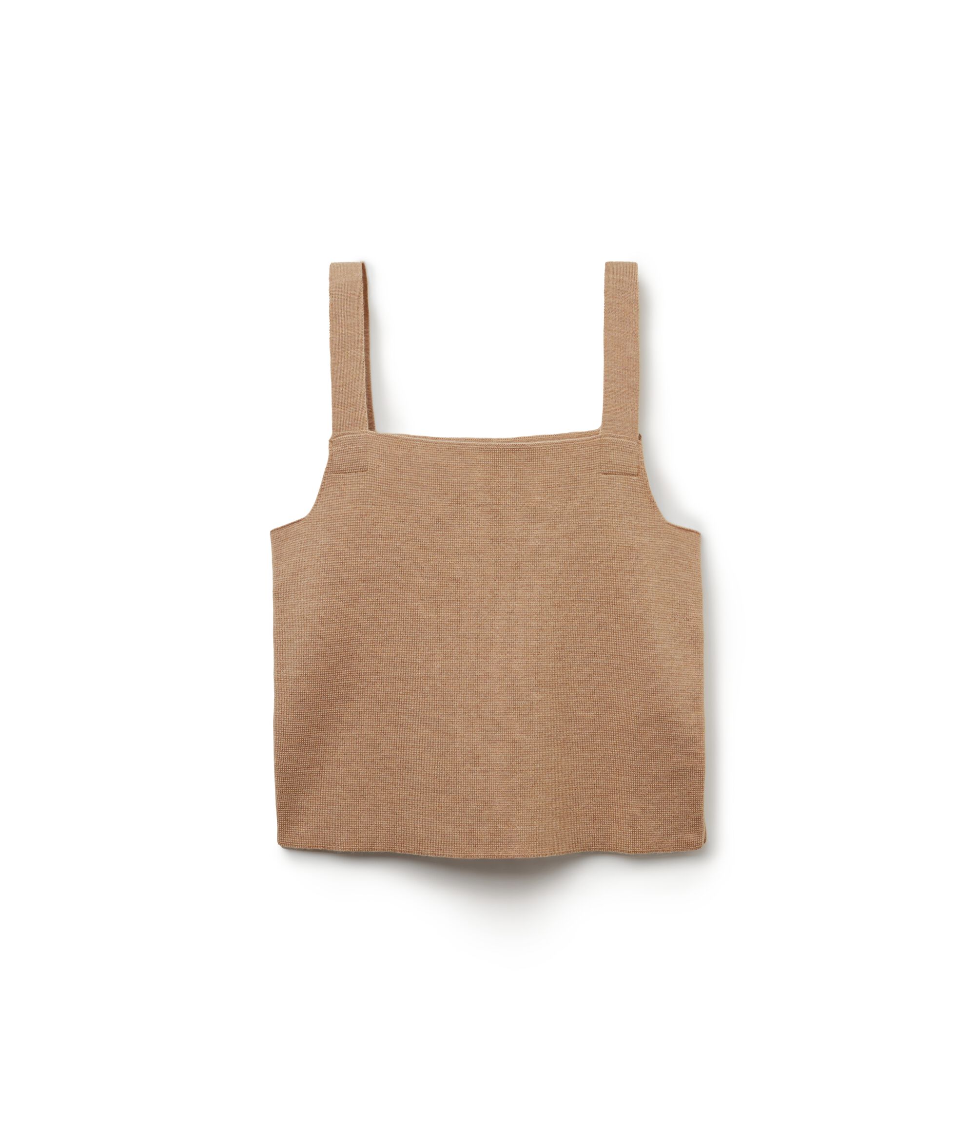 Crop Top Punto Stoffa in Lana