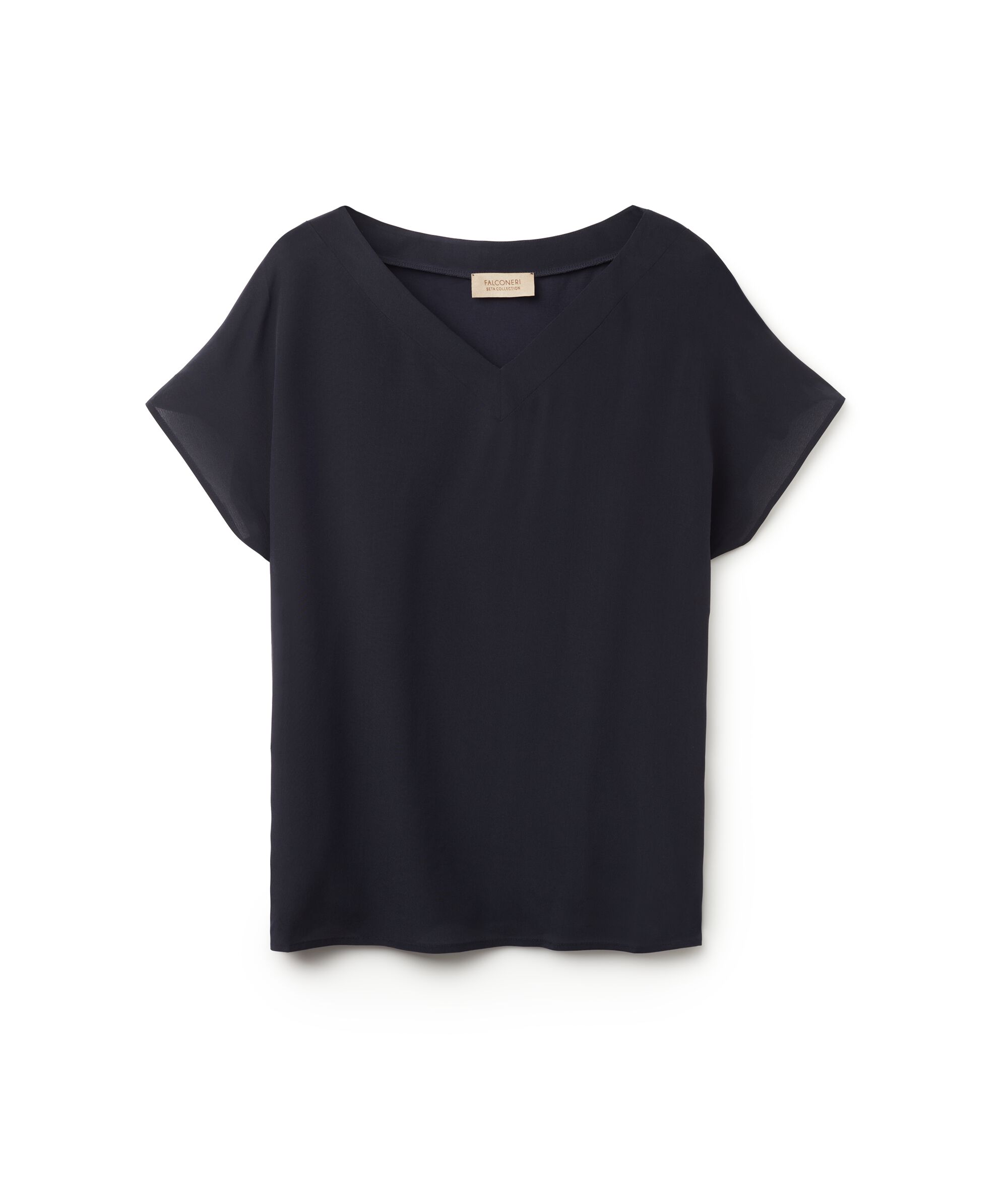T-Shirt Seta Scollo V Kimono