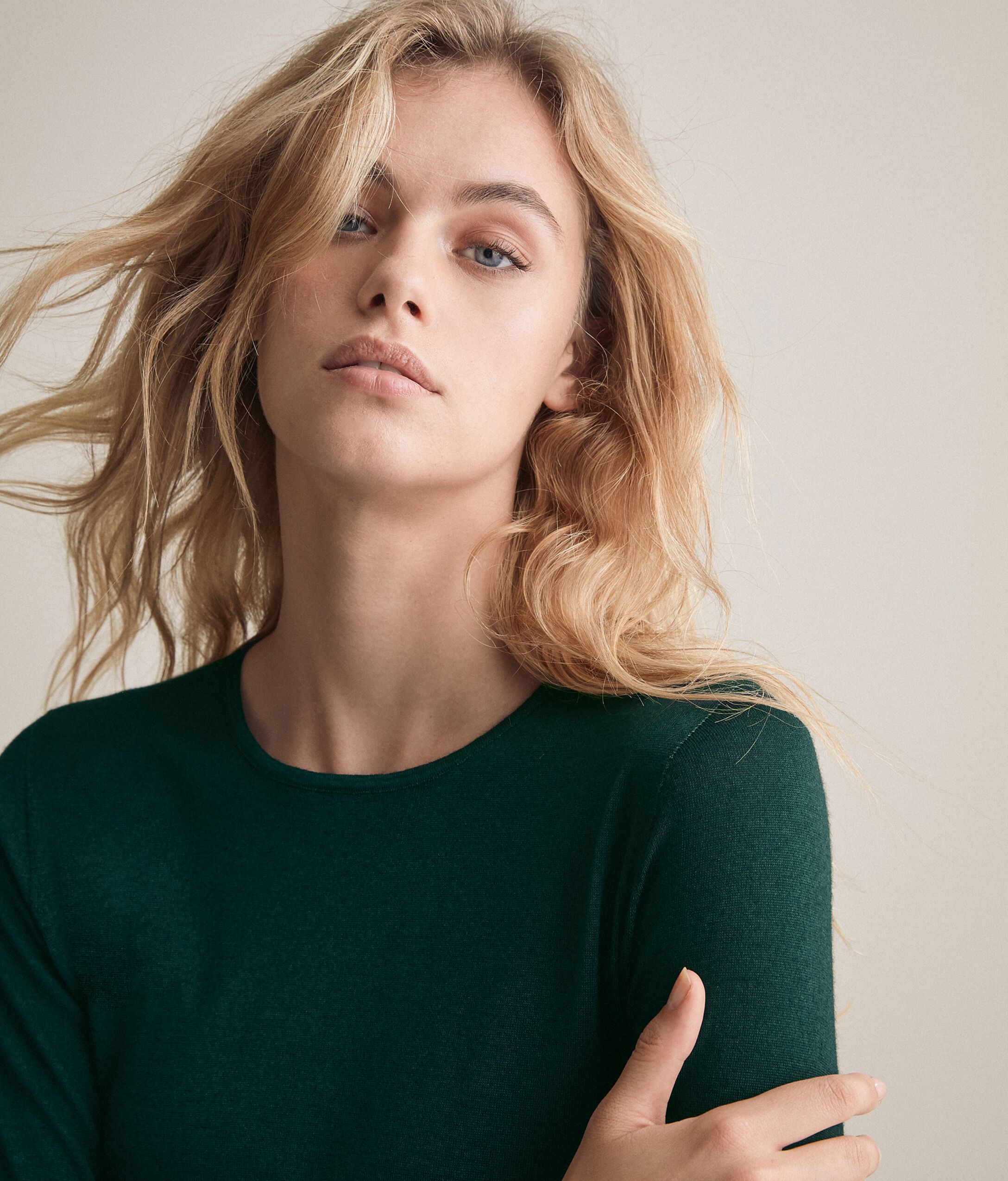 Rundhals-Pullover Aus Kaschmir Ultrafine