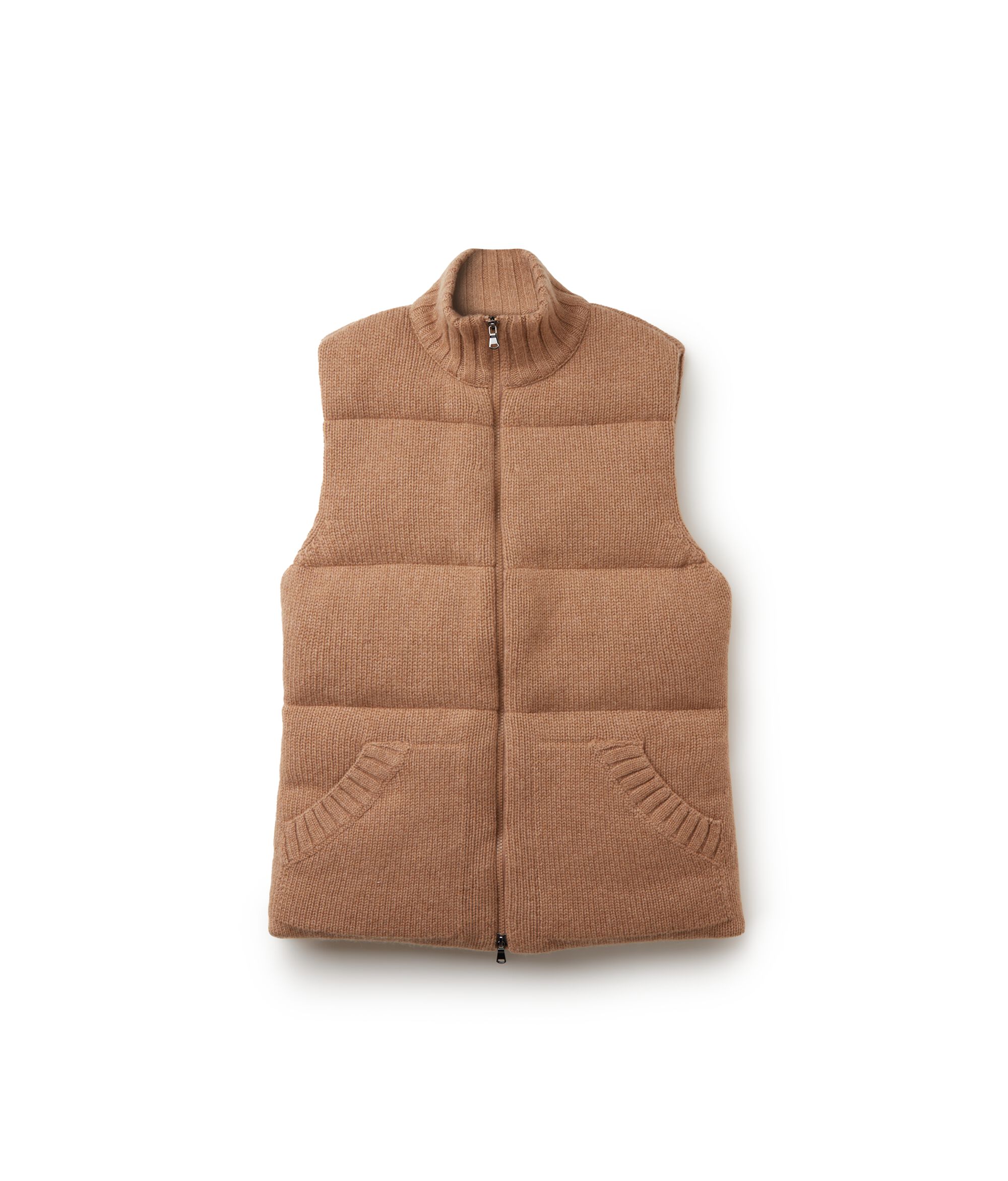 Piumino Smanicato in Cashmere Tricot