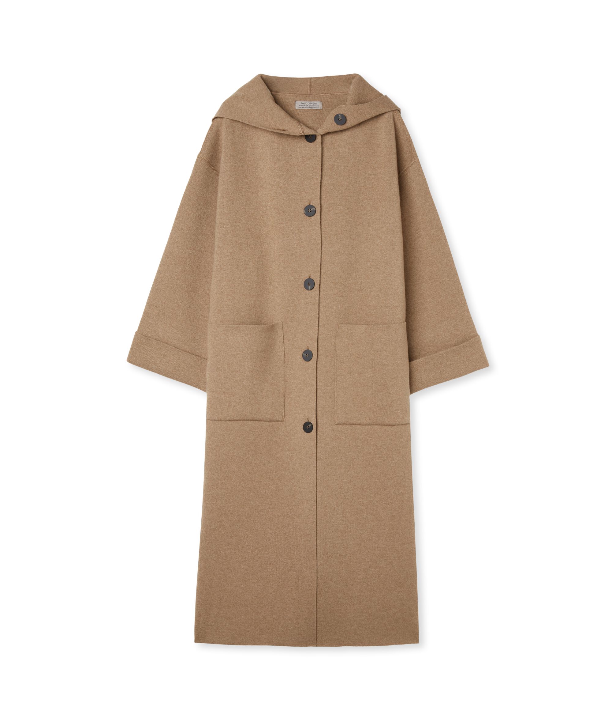 Hooded Ultrasoft Cashmere Coat