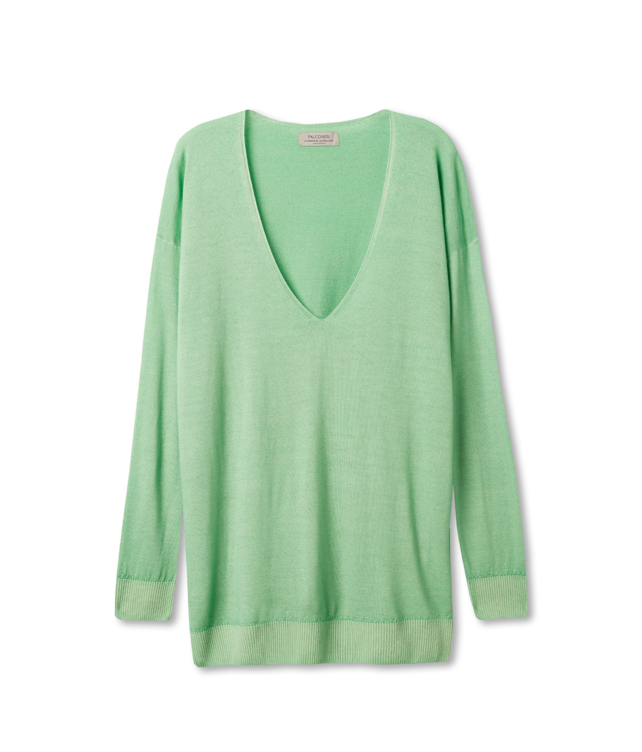 Pull large à col V en Cachemire ultra-fin