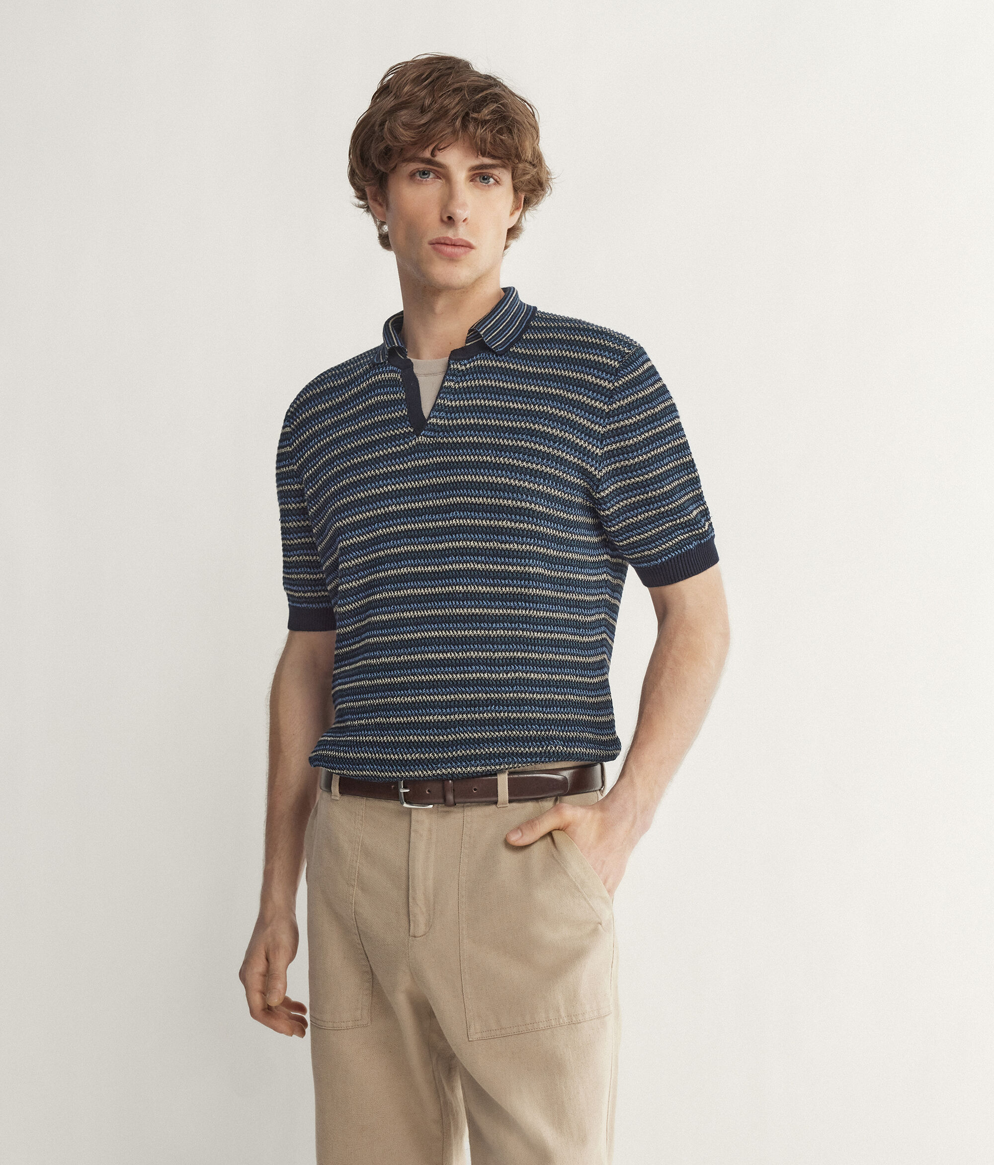 Polo Maniche Corte Rigata