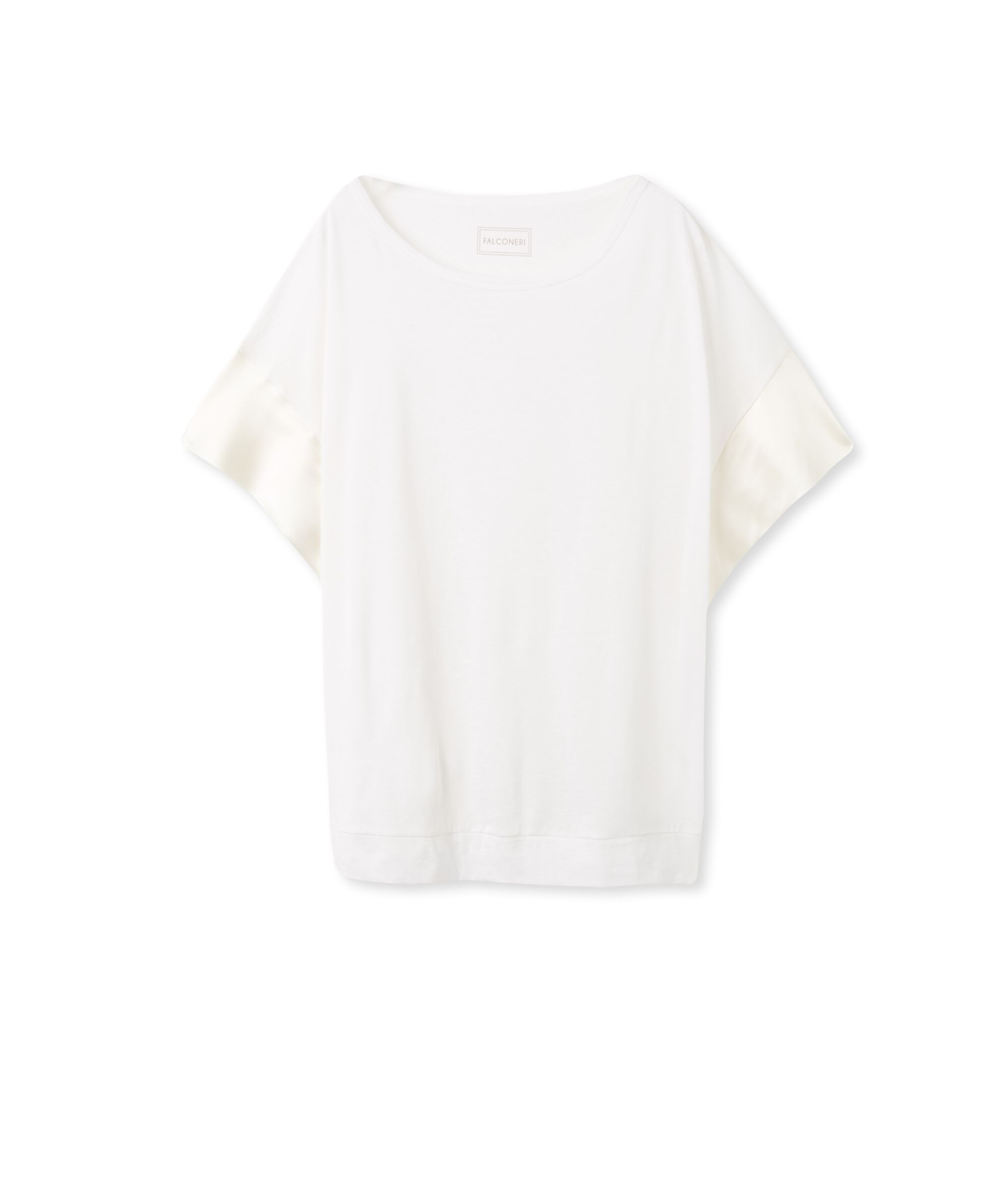 T-Shirt aus Fresh Seide mit Satinärmeln