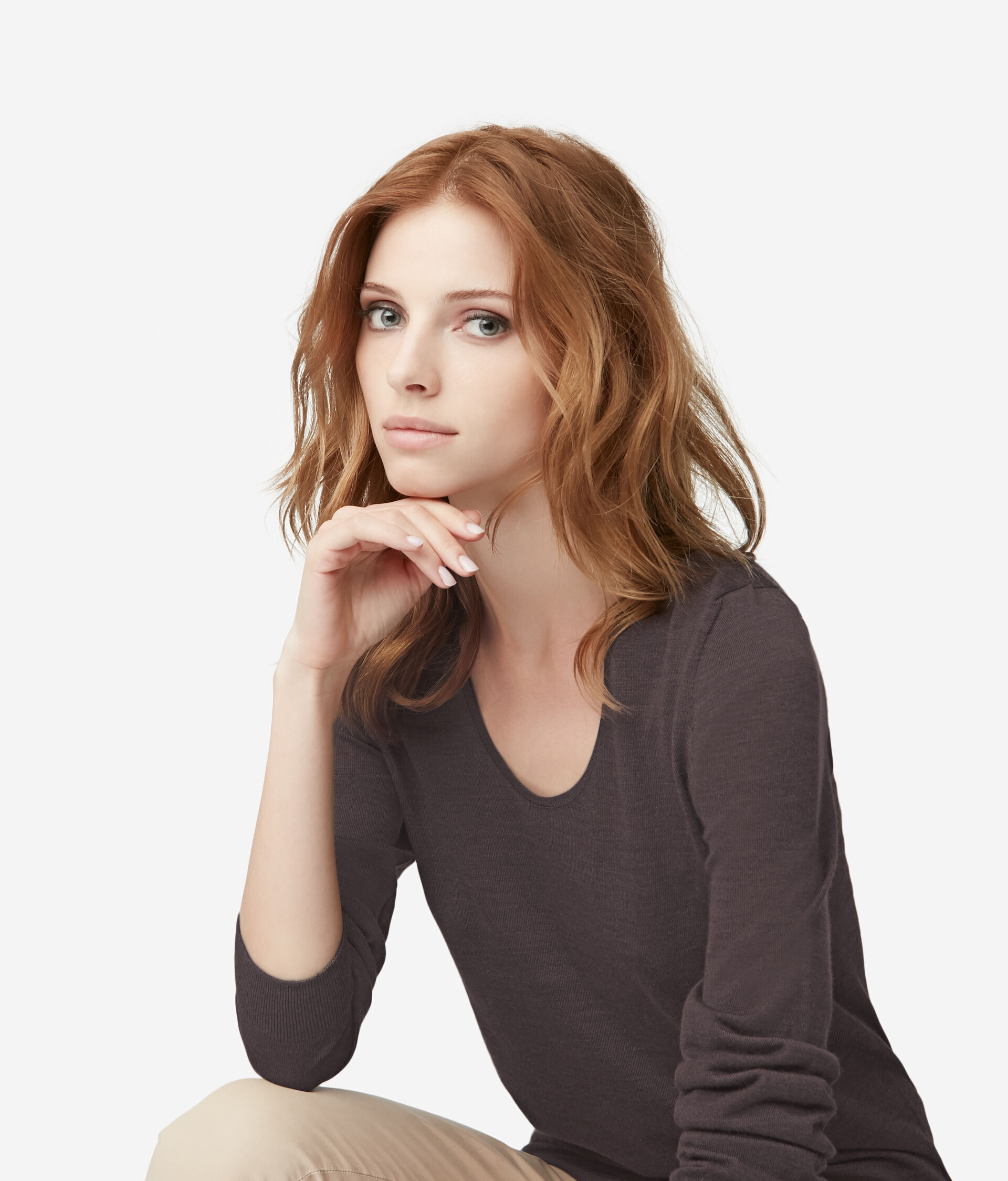 Ultrafine Cashmere V-Neck Jumper