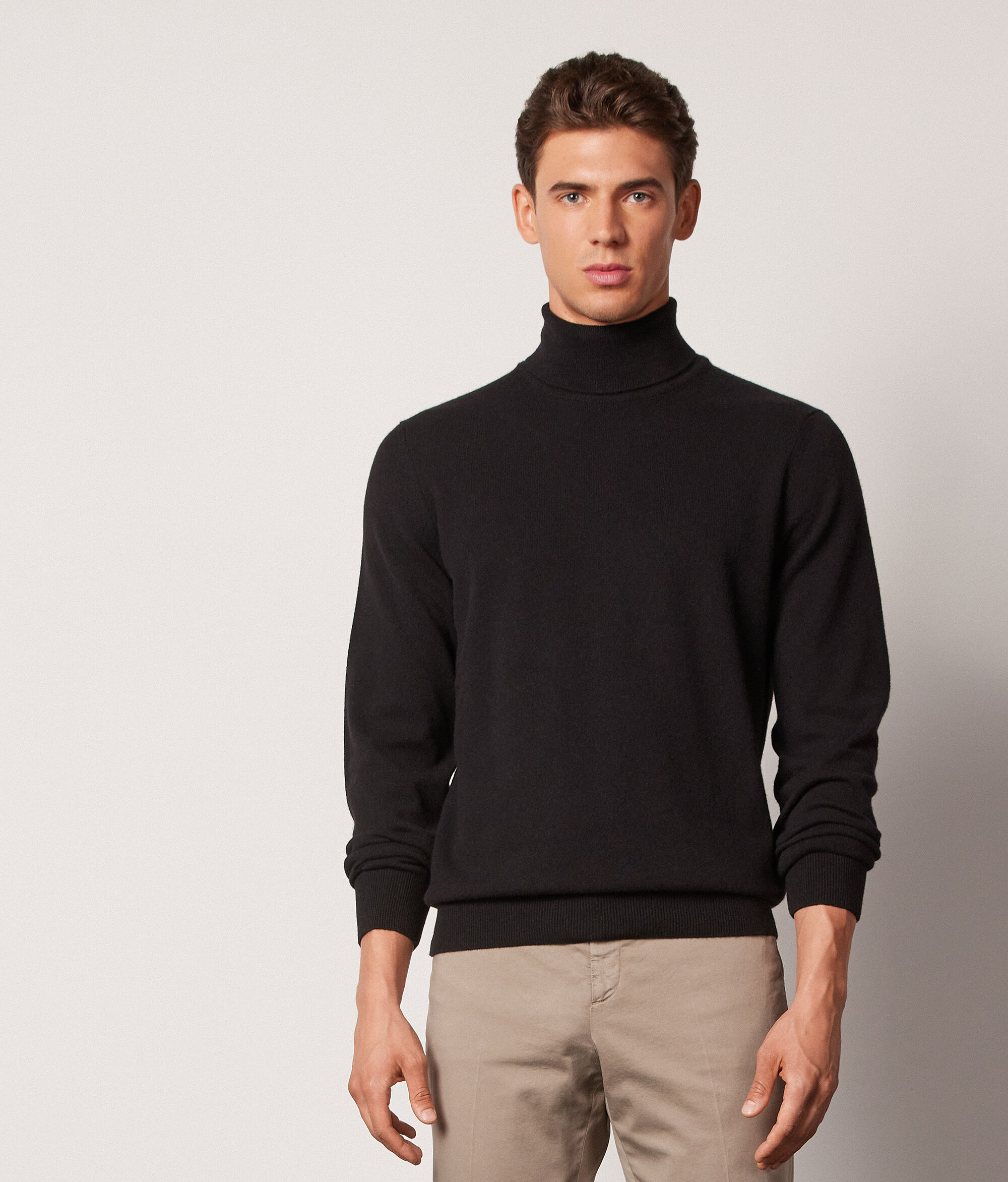 Pull à col roulé en cachemire ultra-doux