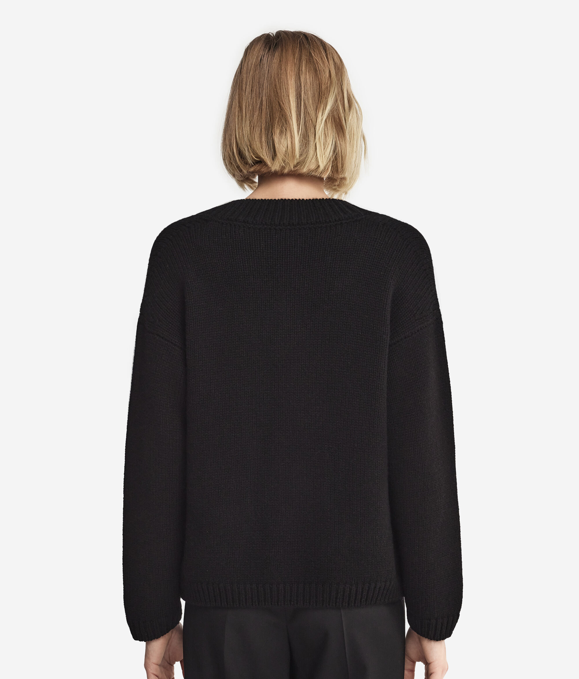 Maglia Scollo a V in Cashmere Ultrasoft Tricot