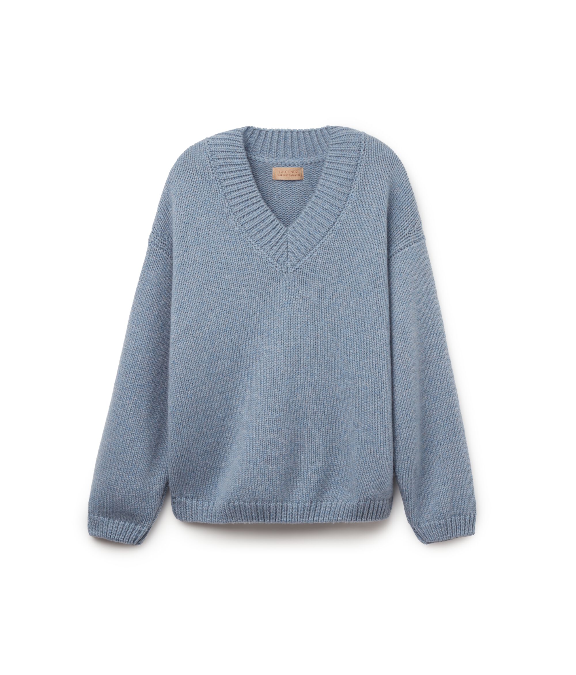 Maglia Scollo a V in Cashmere Ultrasoft Tricot