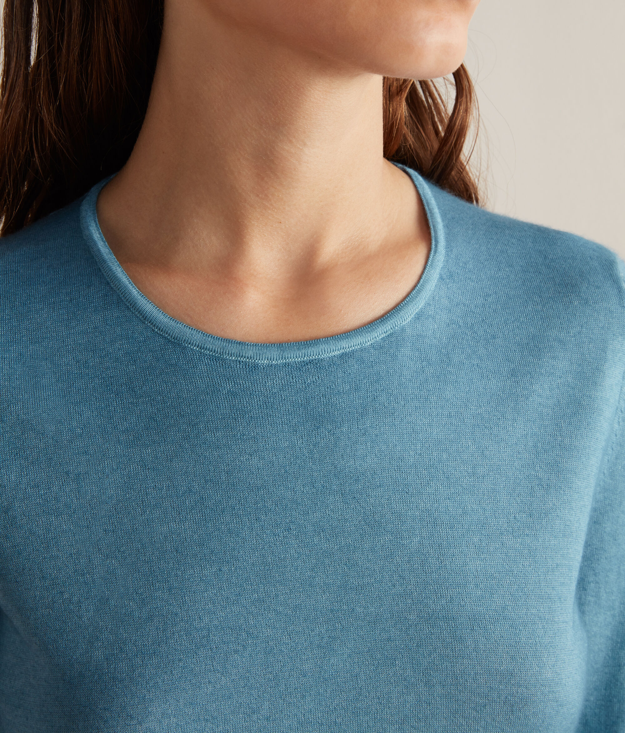 Round-Neck Ultrafine Cashmere Jumper