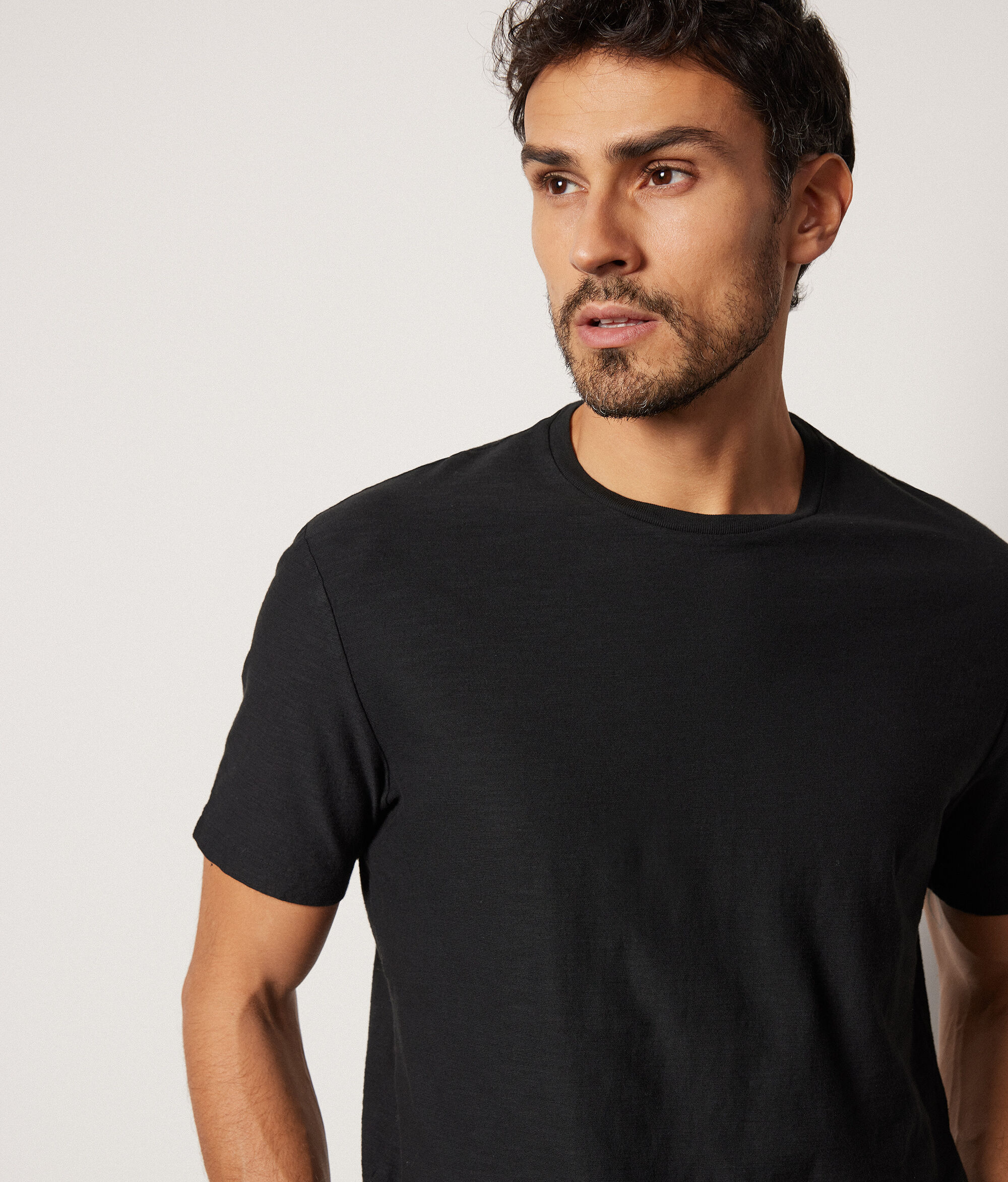 Camiseta de algodón retorcido