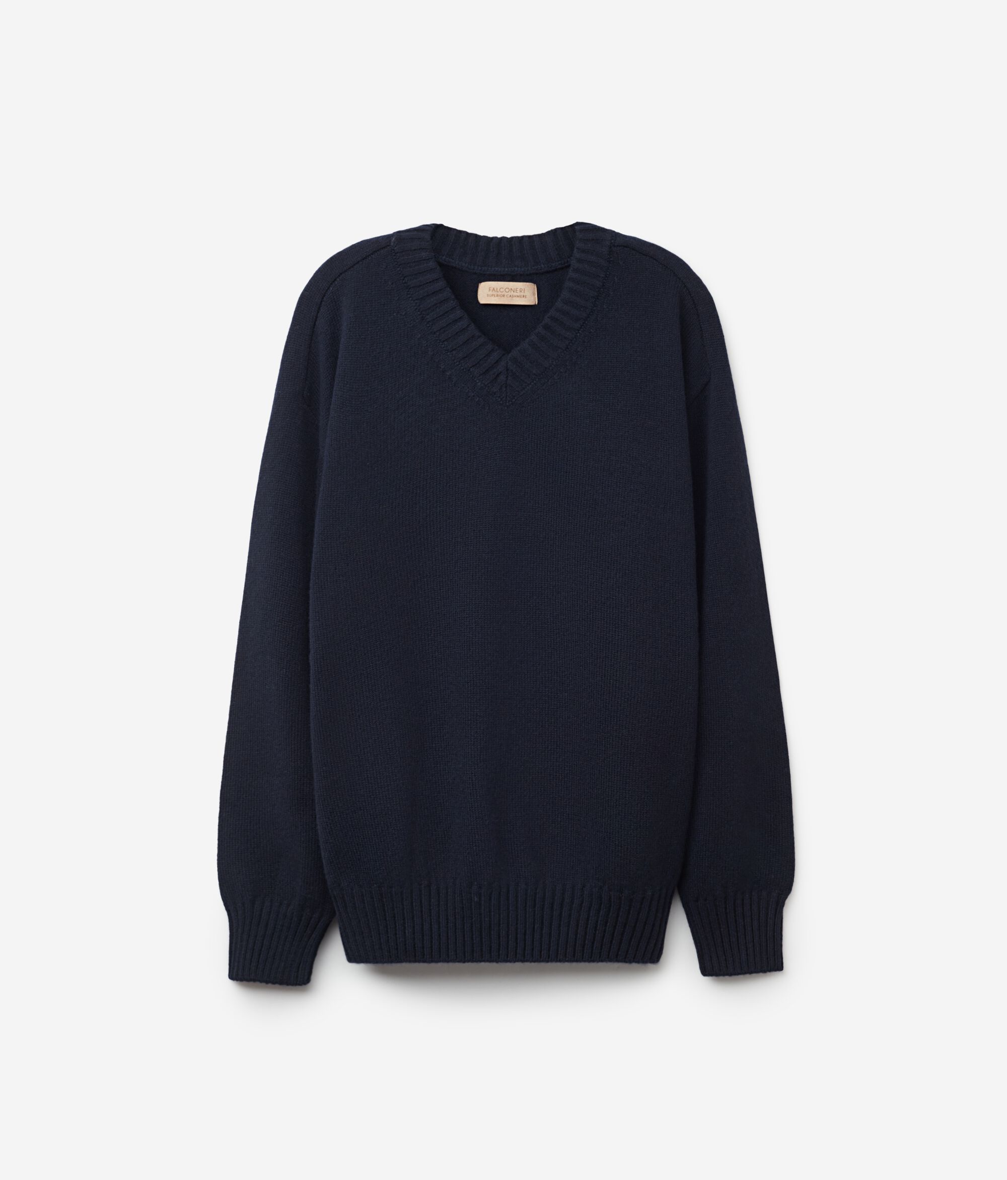 Pullover mit V-Ausschnitt und Sattelschulter aus Kaschmir Ultrasoft