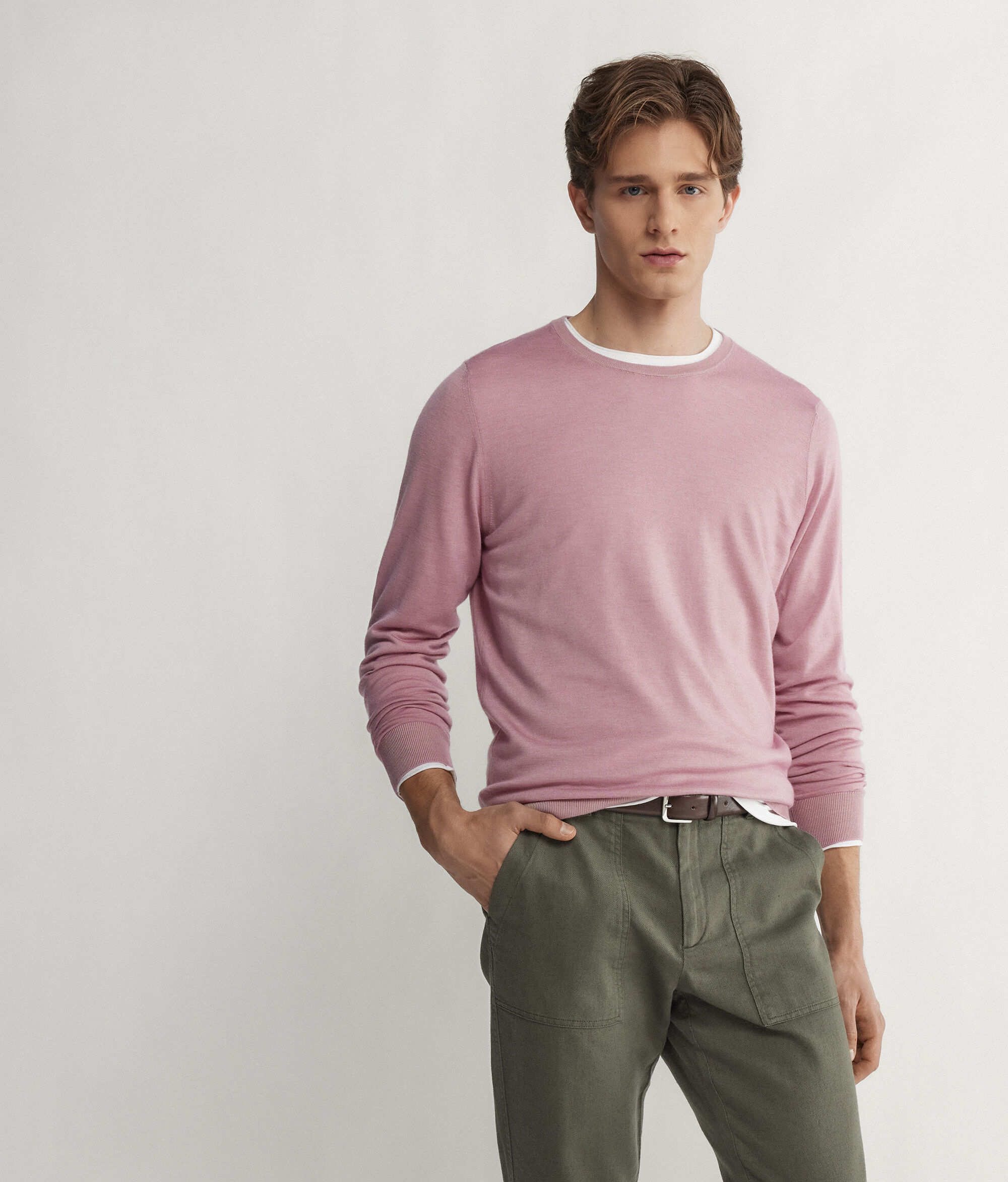 Maglia Girocollo in Cashmere Ultrafine Uomo