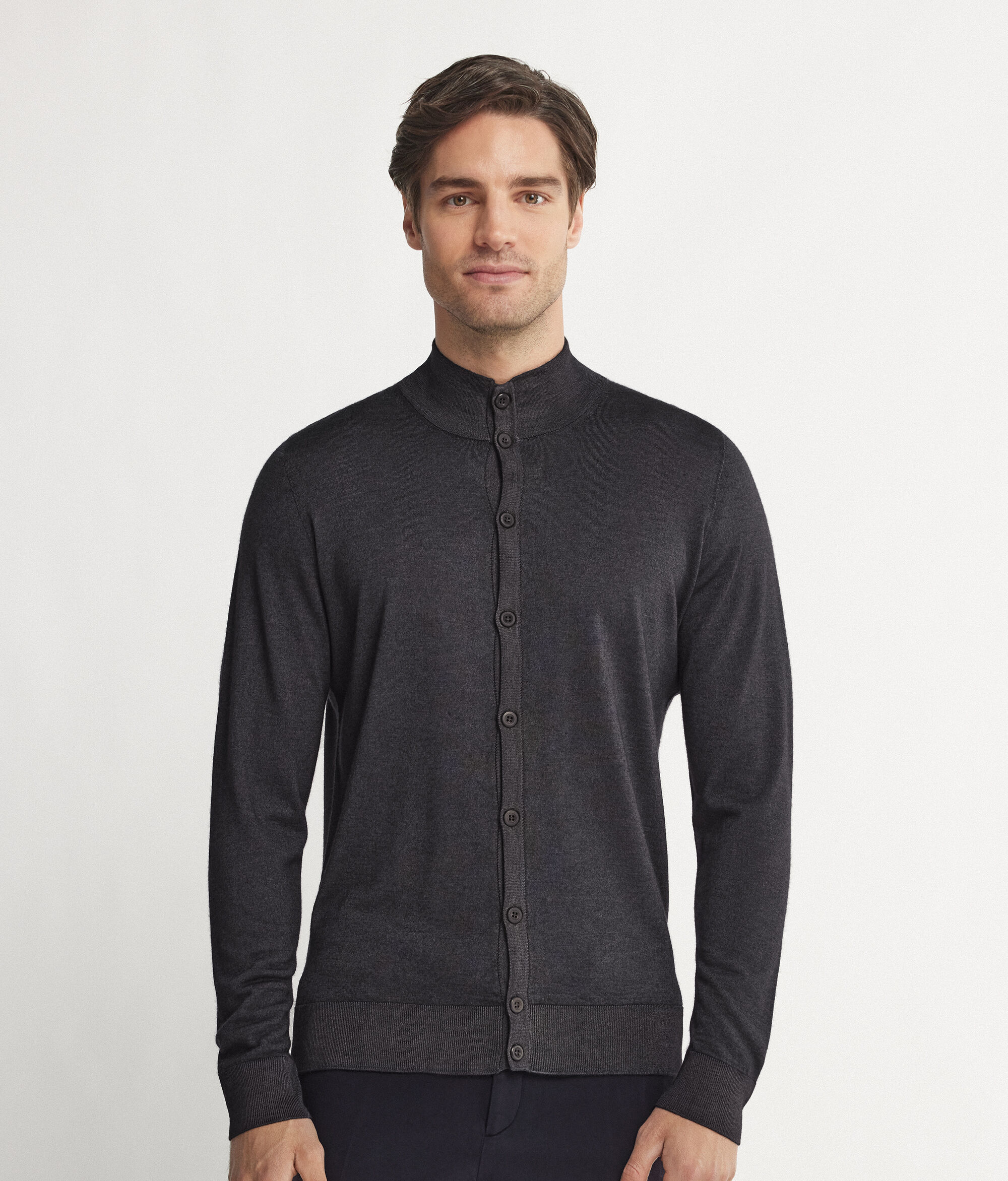 Cárdigan con botones de cashmere ultrafine