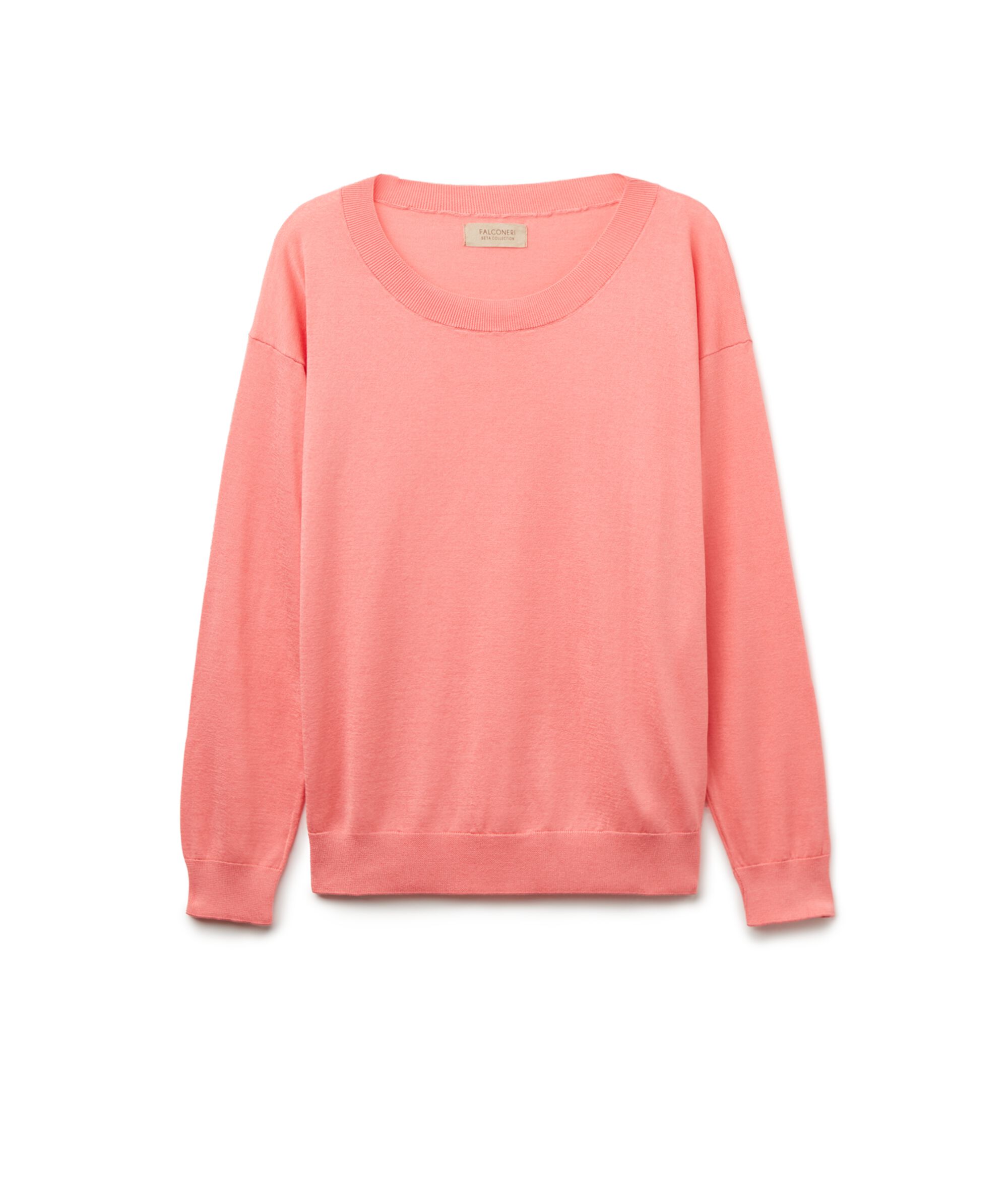 Maglia Girocollo in Seta e Cotone