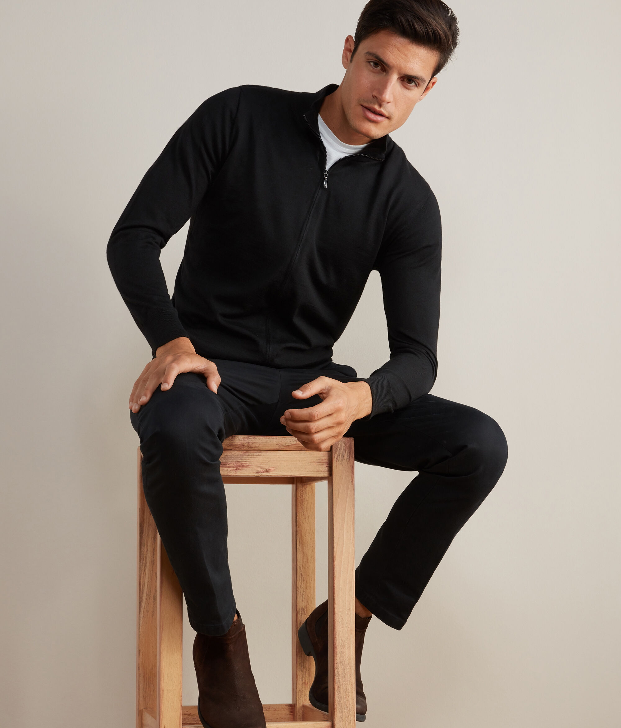 Càrdigan amb cremallera de Cashmere Ultrafine