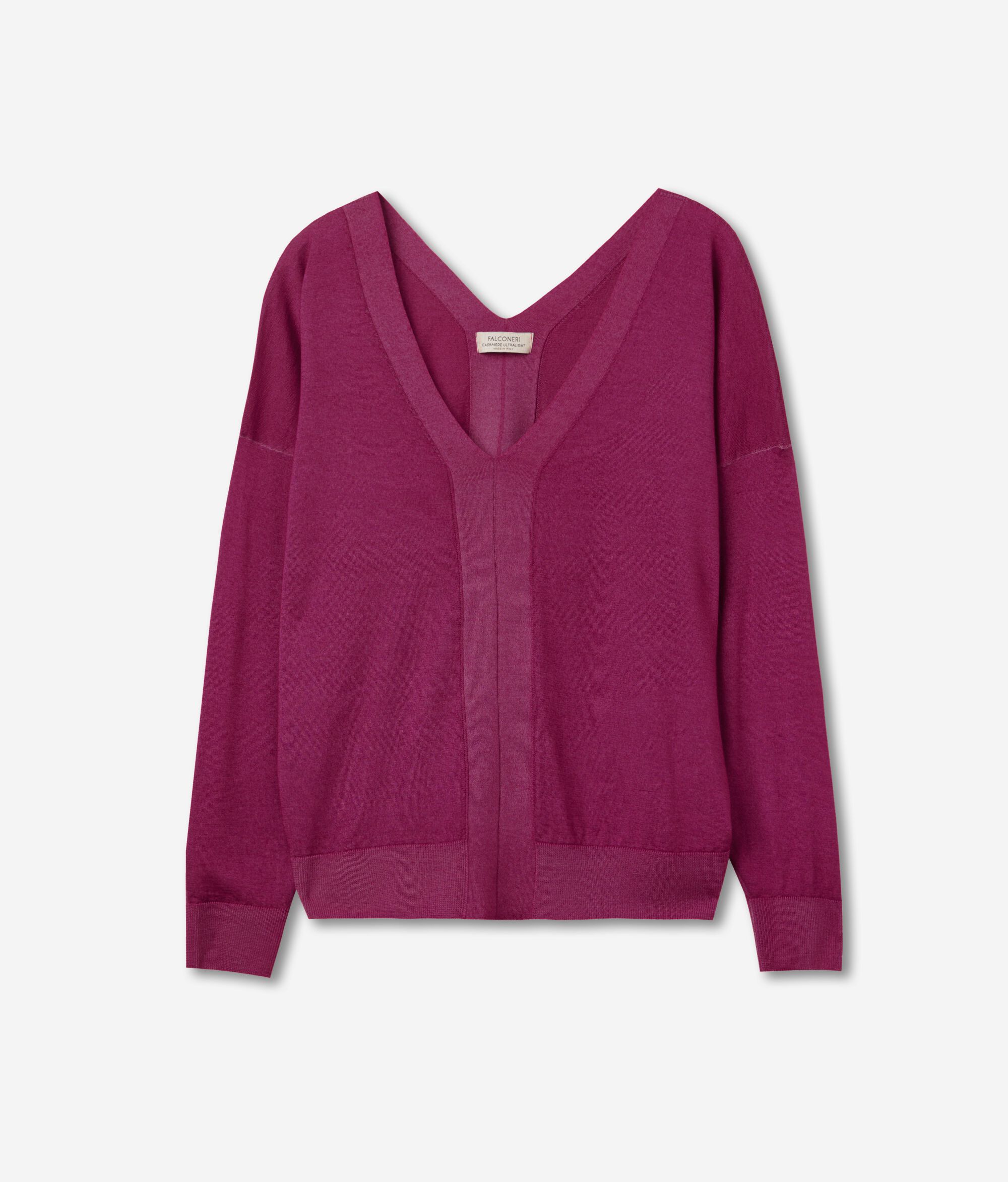Pullover mit V-Ausschnitt aus Kaschmir Ultrafine