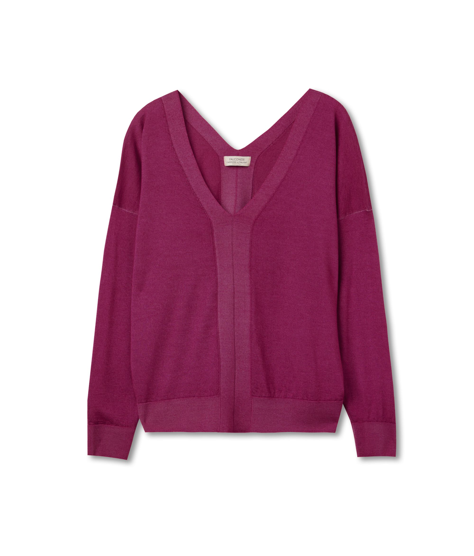 Pullover mit V-Ausschnitt aus Kaschmir Ultrafine