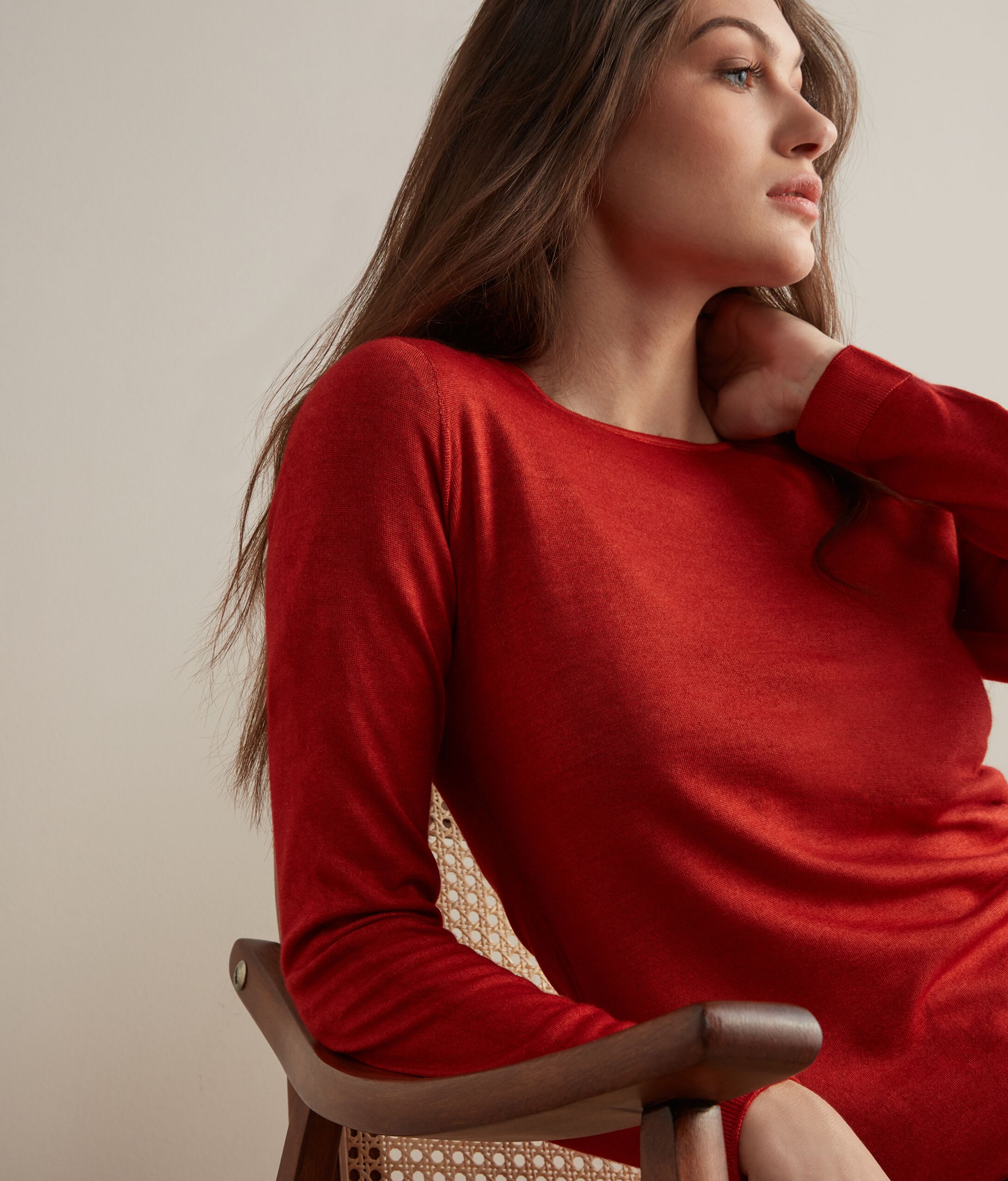 Maglia Girocollo in Cashmere Ultrafine