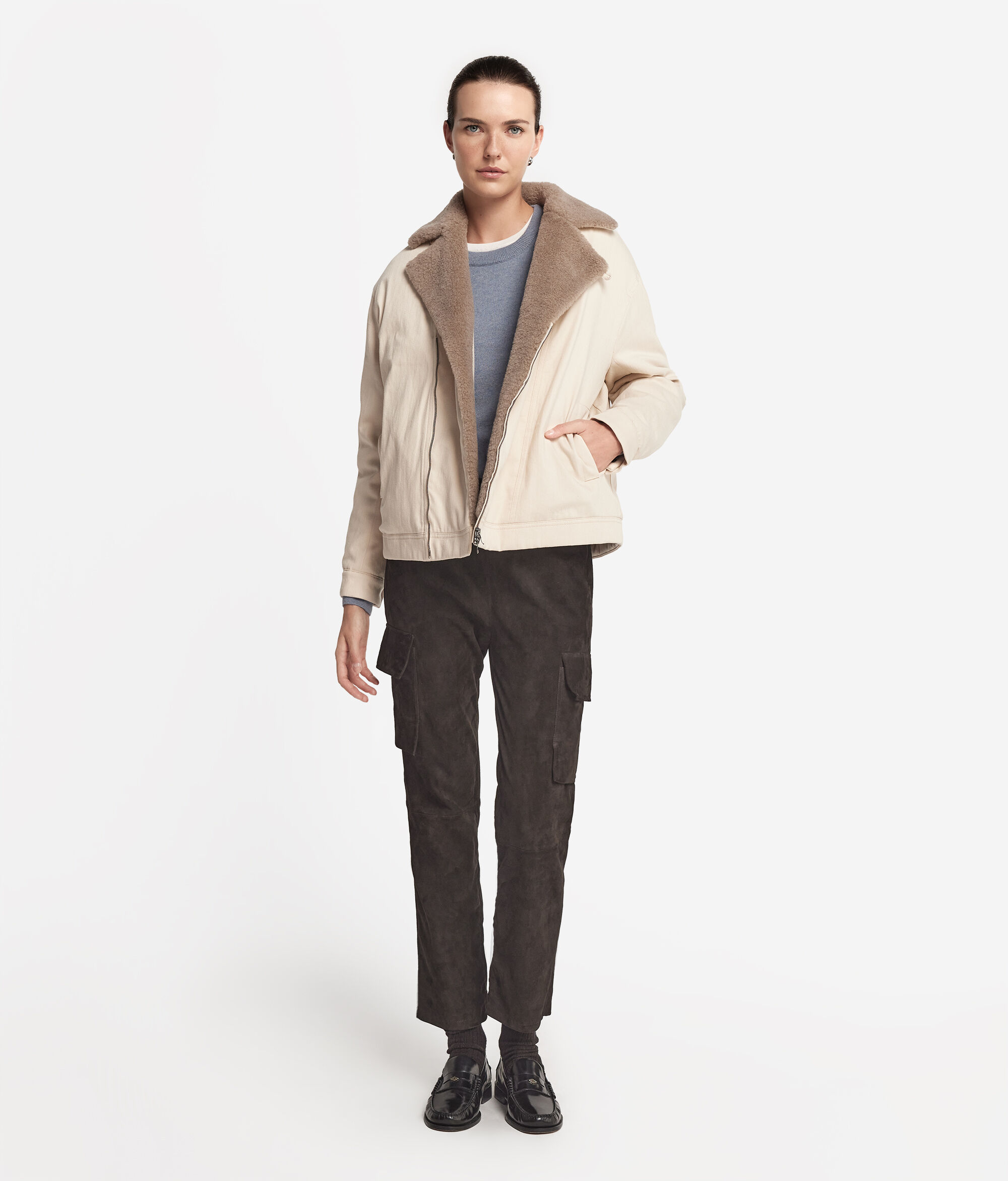 Giubbino Denim in Cashmere