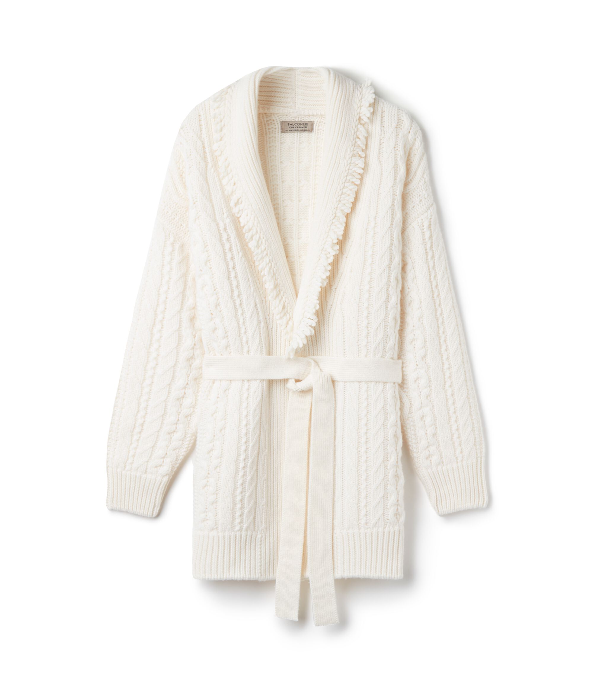 Cardigan in Cashmere Ultrasoft con Cintura